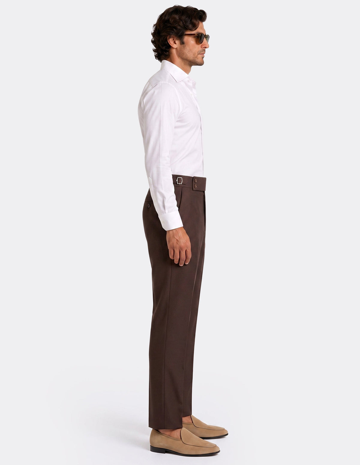 The Modena Dark Chocolate DB Trousers - Samir Bachkami