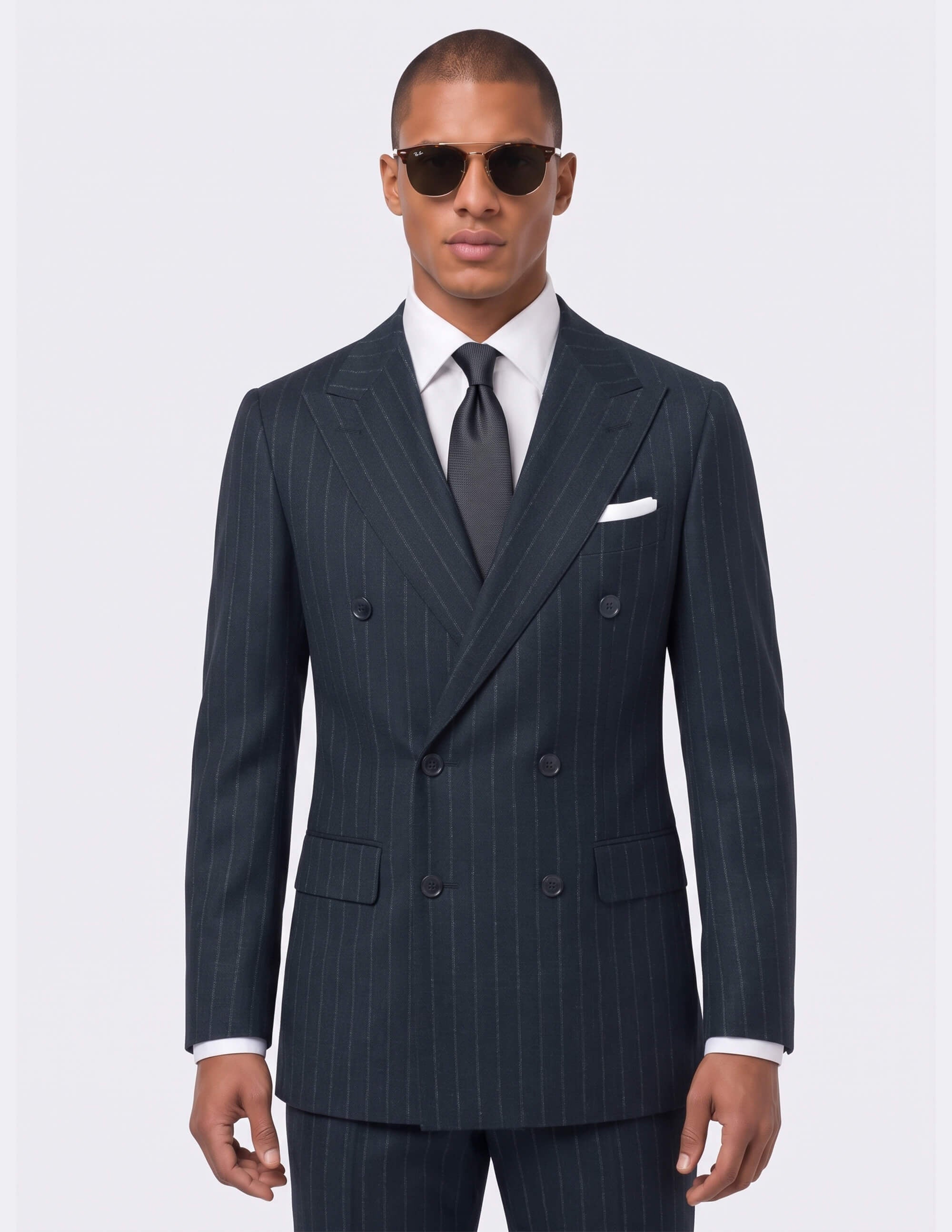The Modena Pinstripe Double-Breasted Suit - Samir Bachkami