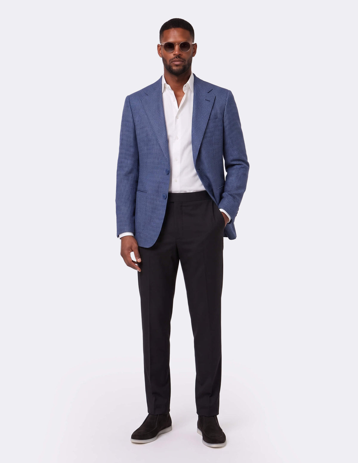 The Neravico Blue Single-Breasted Jacket - Samir Bachkami
