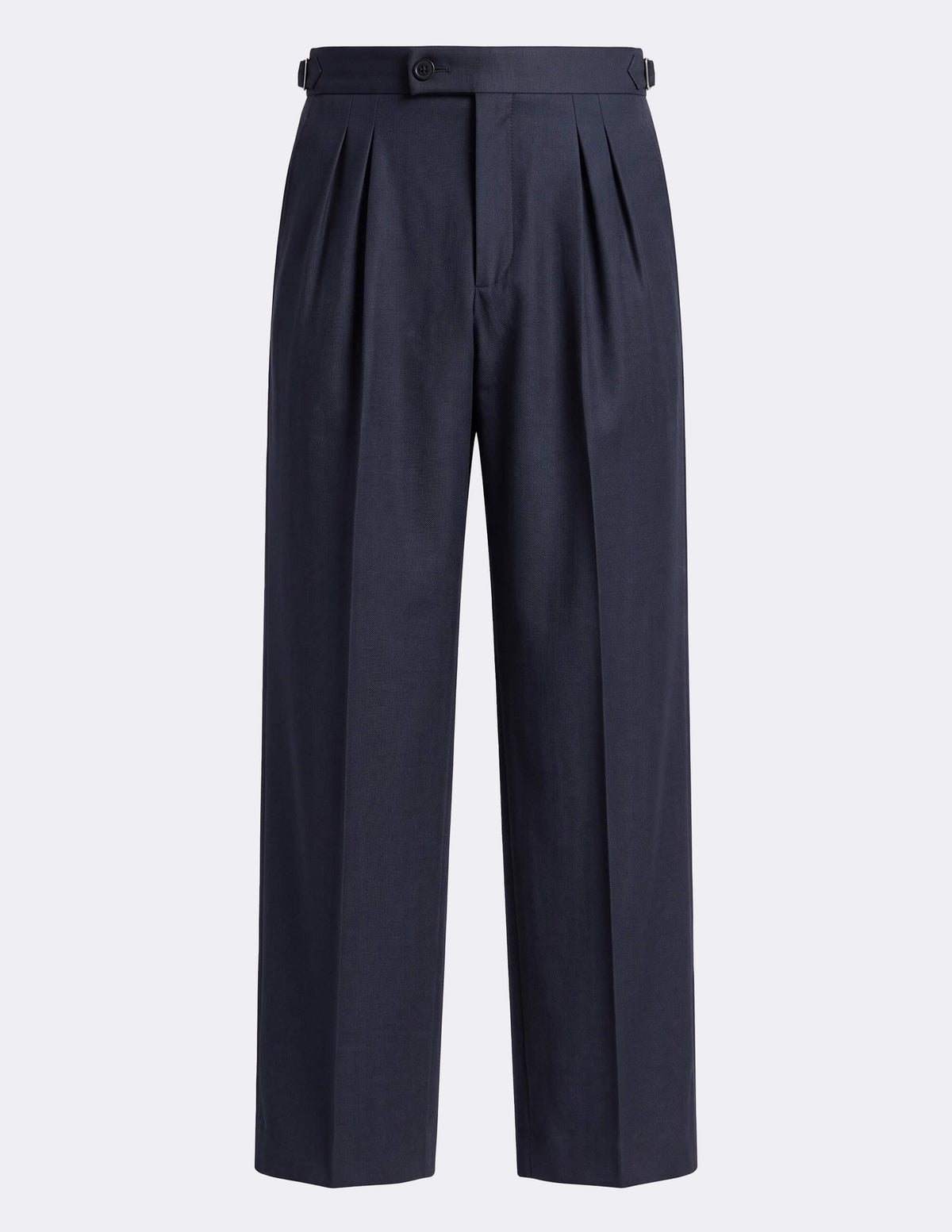 The Noresto Navy Wide-Leg Trousers - Samir Bachkami