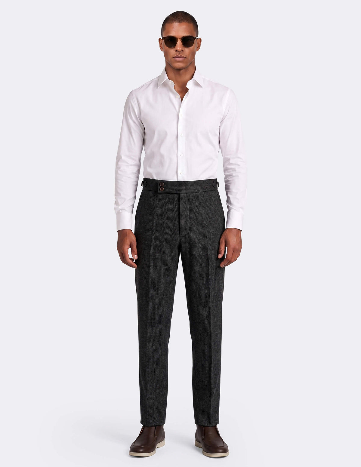The Novara Herringbone DB Trousers - Samir Bachkami