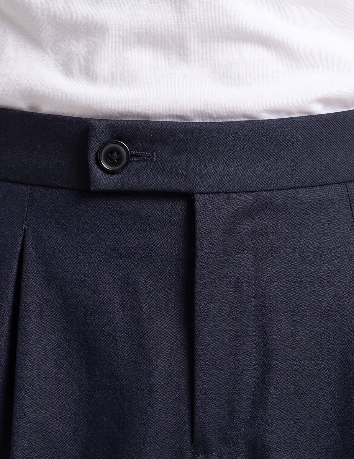 The Ombrello Navy Wide-Leg Trousers - Samir Bachkami