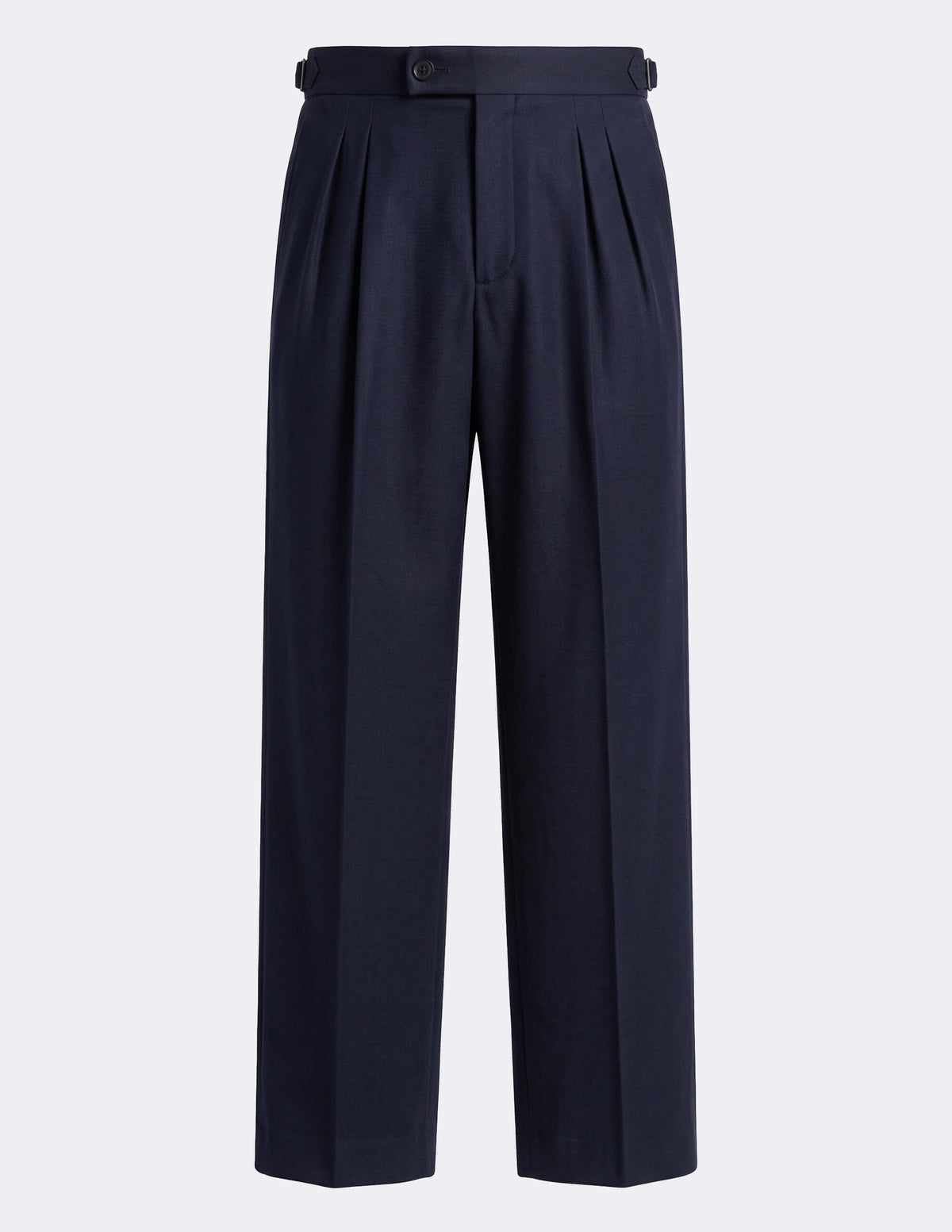 The Orsello Navy Wide-Leg Trousers - Samir Bachkami