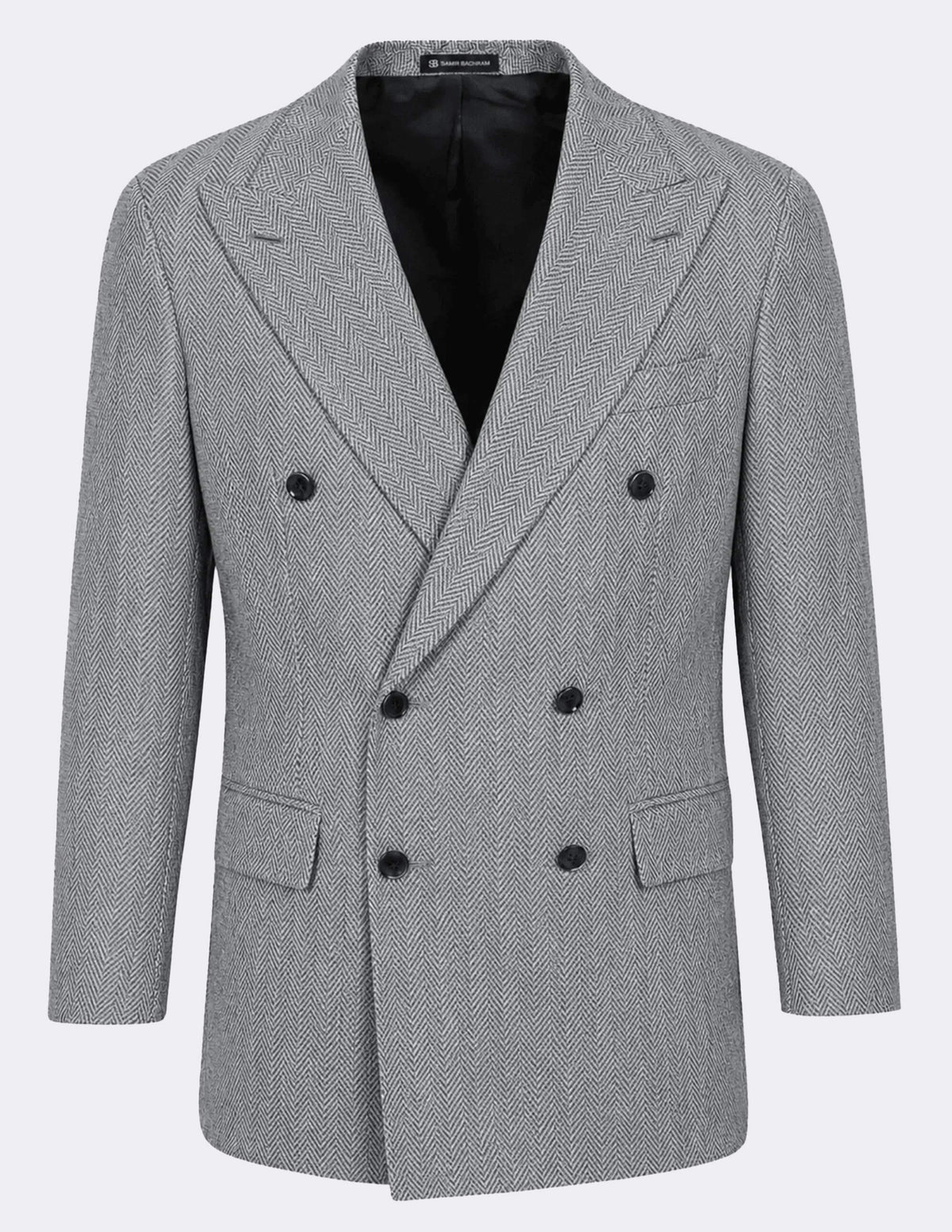 The Oxford Grey Double-Breasted Suit - Samir Bachkami