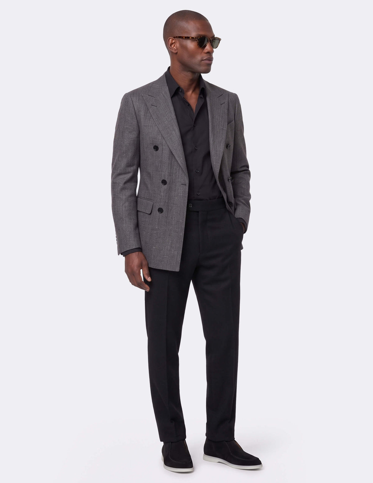 The Piombo Double-Breasted Jacket - Samir Bachkami