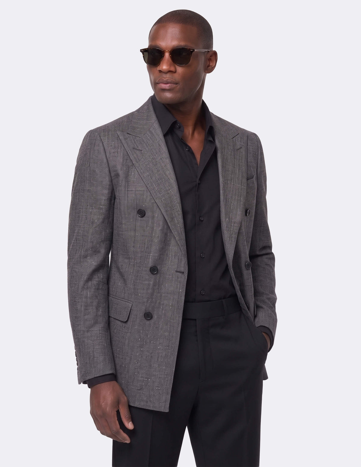 The Piombo Double-Breasted Jacket - Samir Bachkami