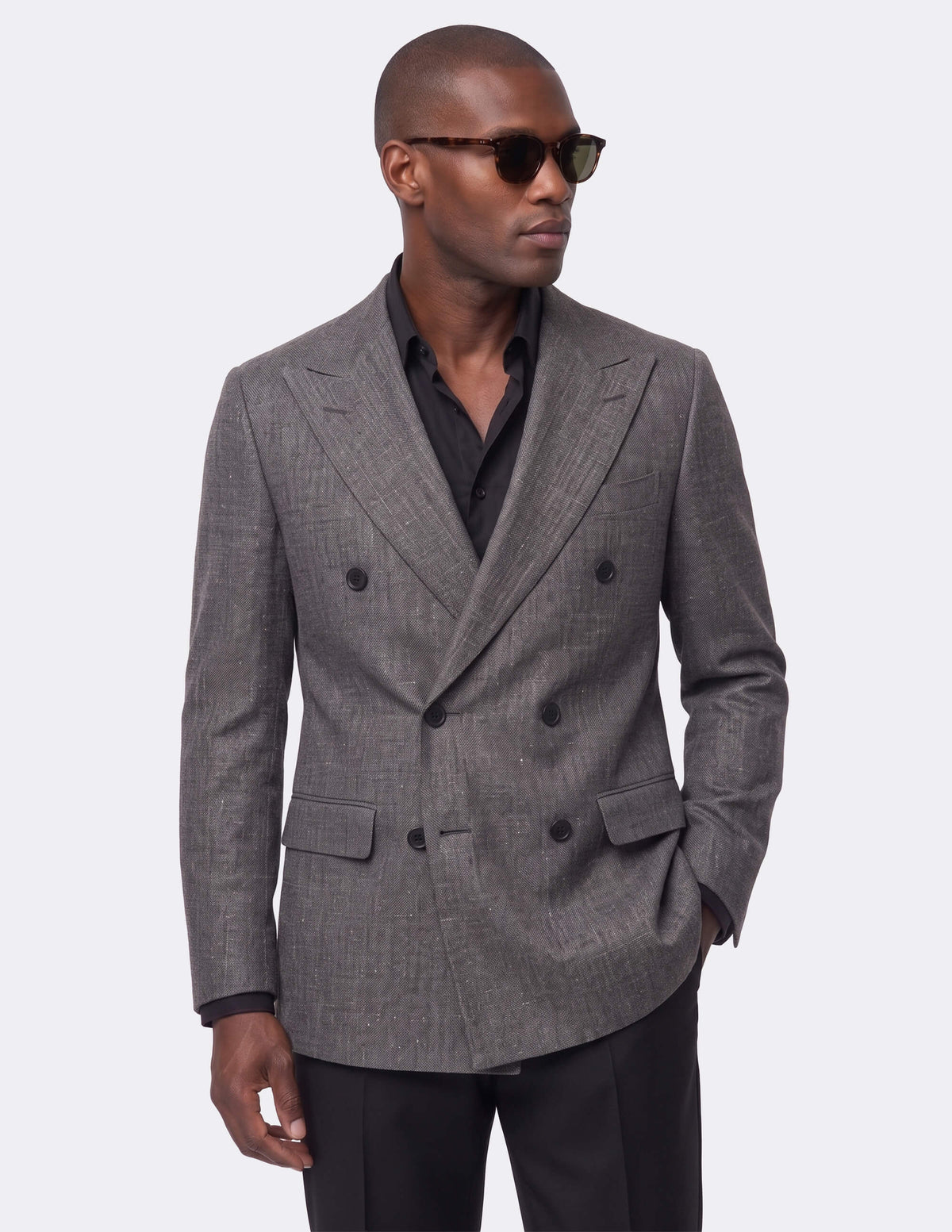 The Piombo Double-Breasted Jacket - Samir Bachkami