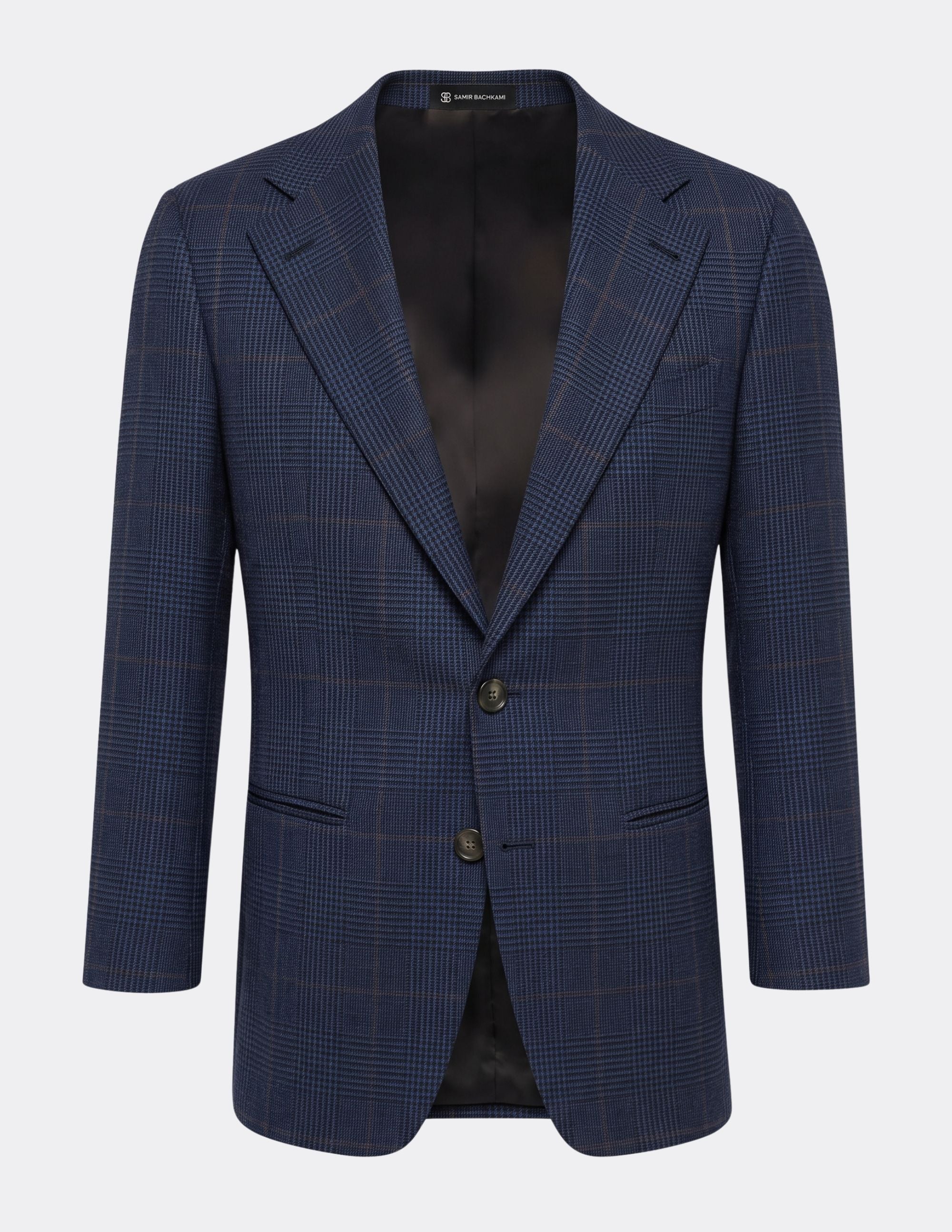The Portofino Navy Check Jacket - Samir Bachkami