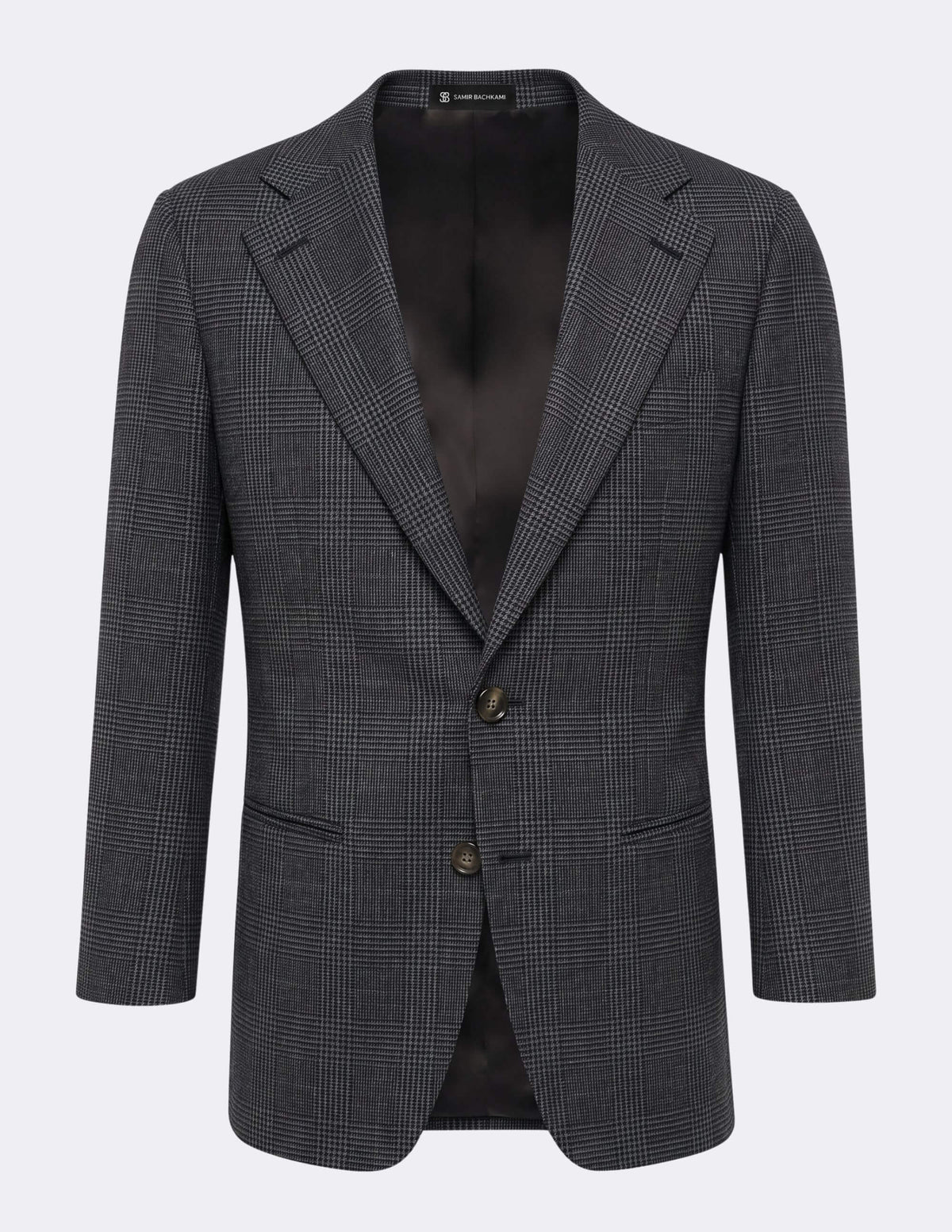 The Regent Charcoal Check Jacket - Samir Bachkami