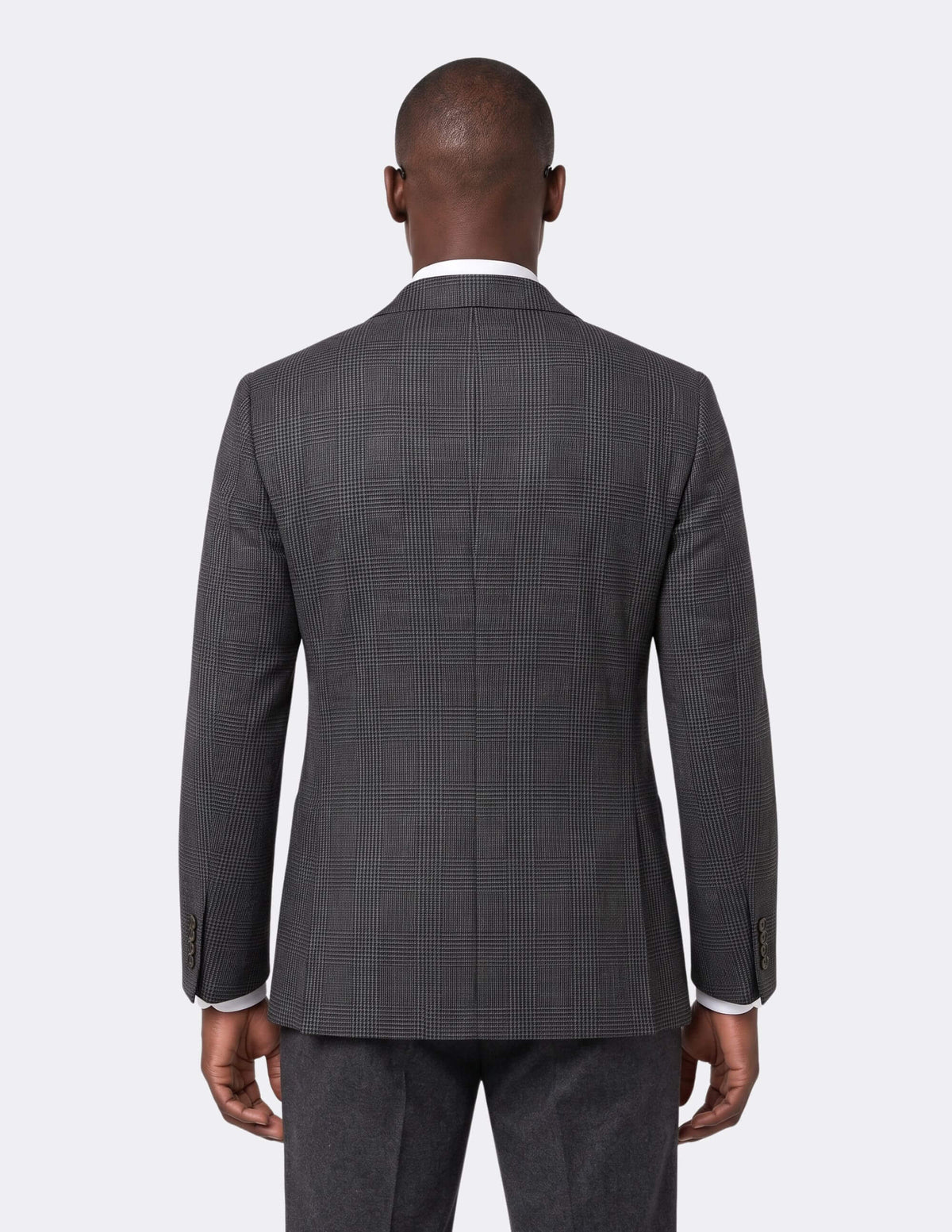 The Regent Charcoal Check Jacket - Samir Bachkami