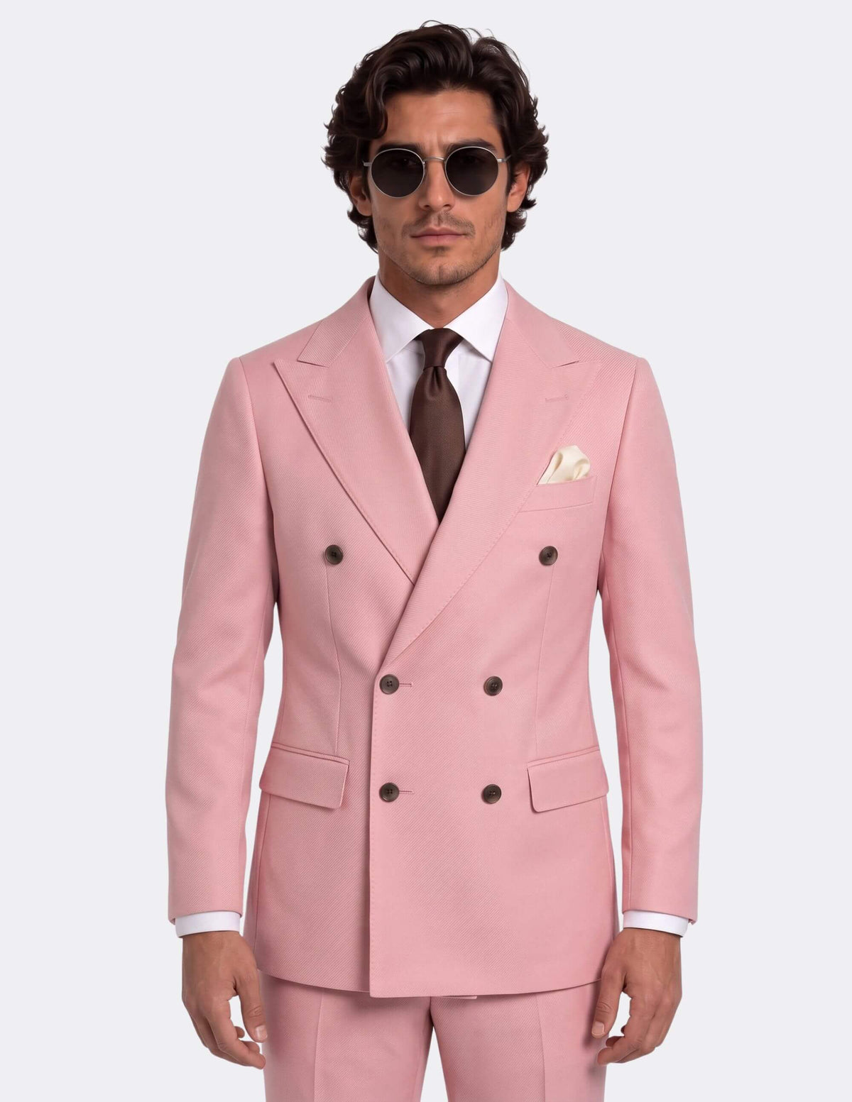 The Riviera Rose Double-Breasted Suit - Samir Bachkami