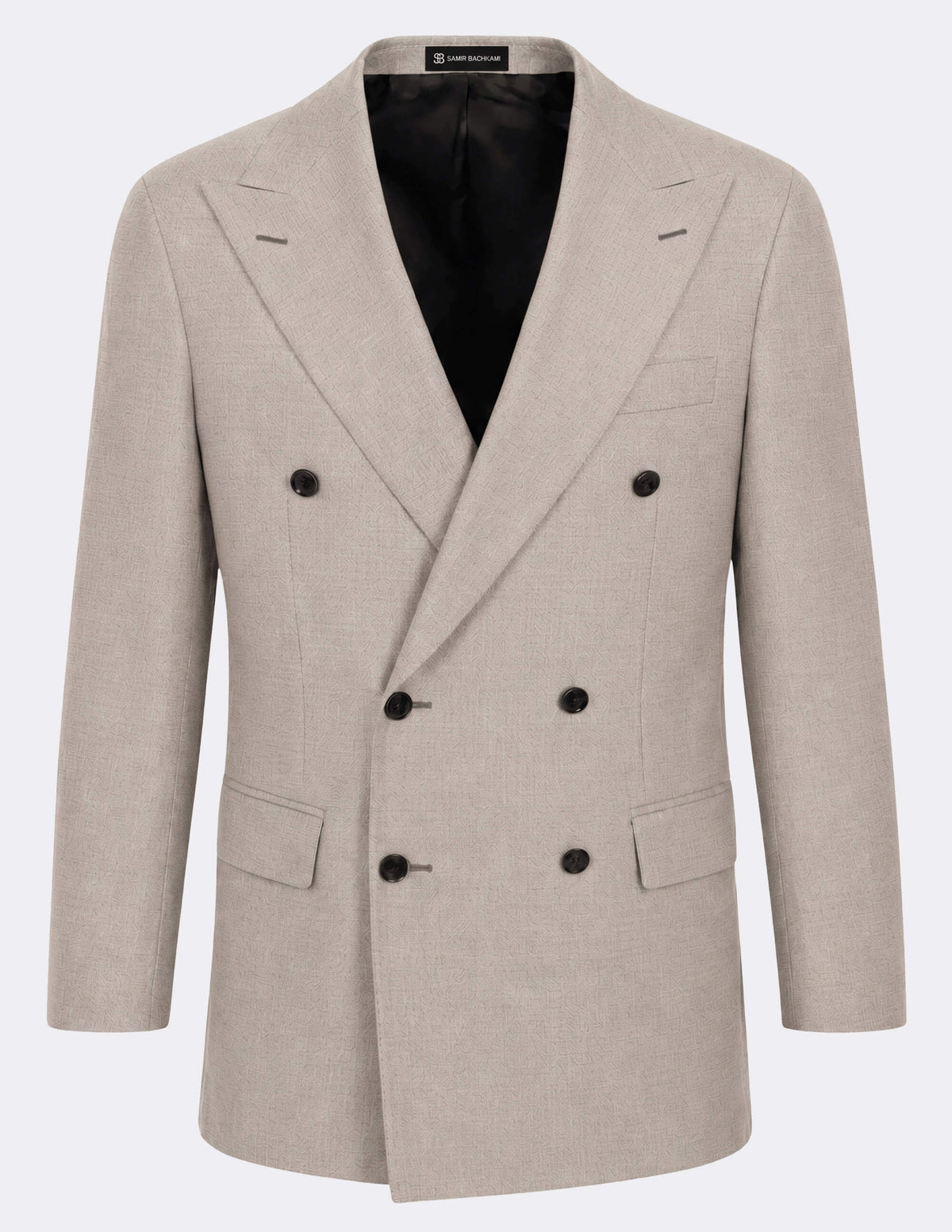 The Savoy Beige Double-Breasted Suit - Samir Bachkami