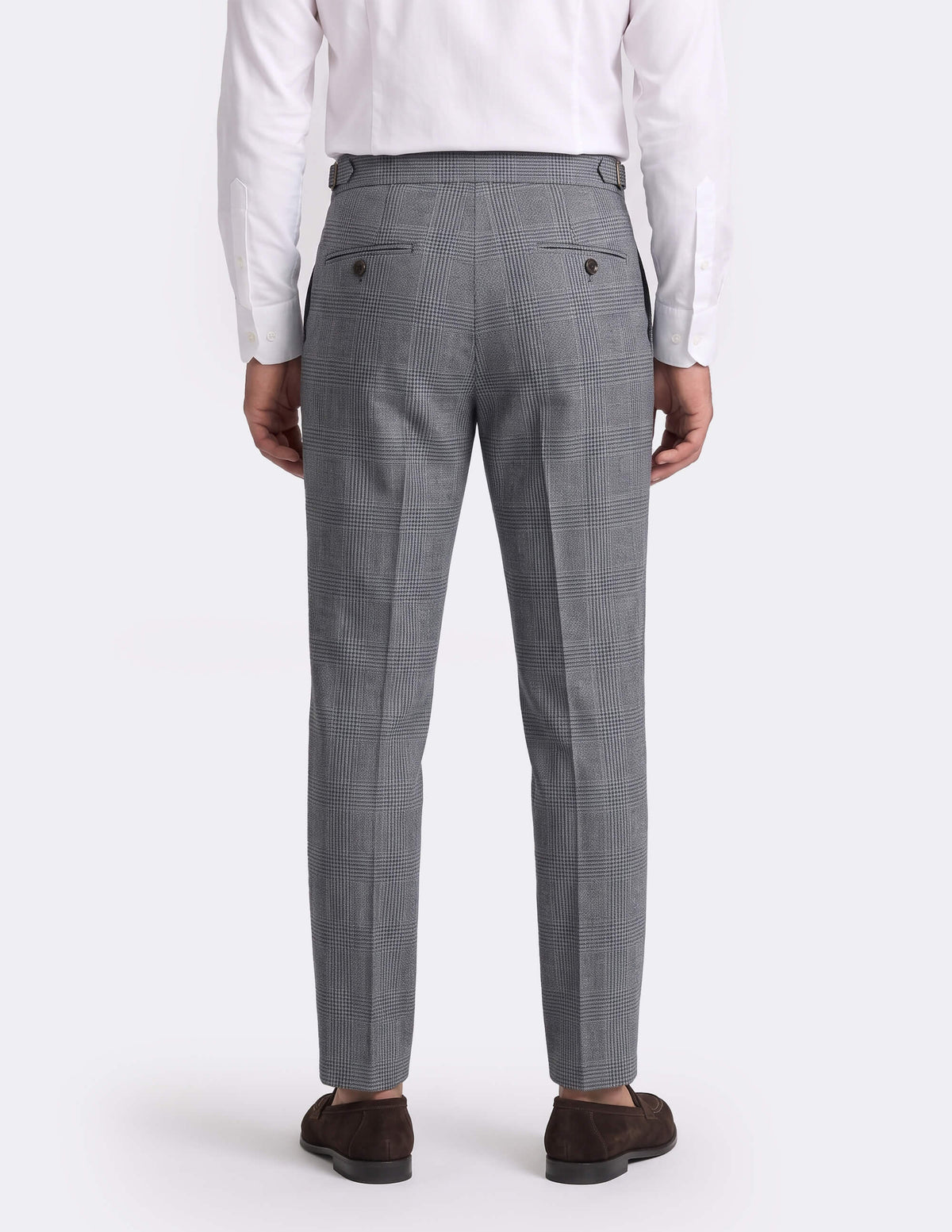 The Sorvano Grey Check Trousers - Samir Bachkami
