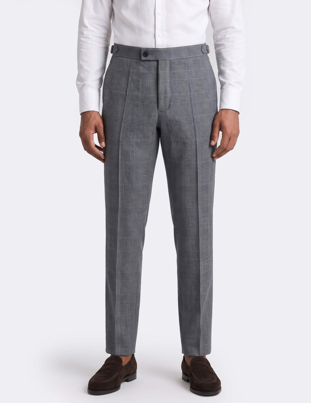 The Sorvano Grey Check Trousers - Samir Bachkami