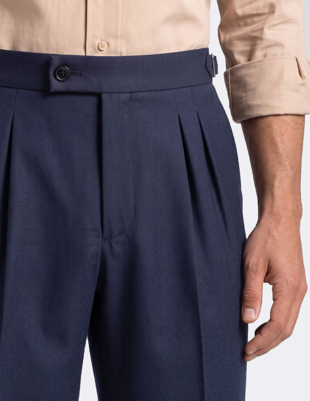 The Tervino Blue Wide-Leg Trousers - Samir Bachkami