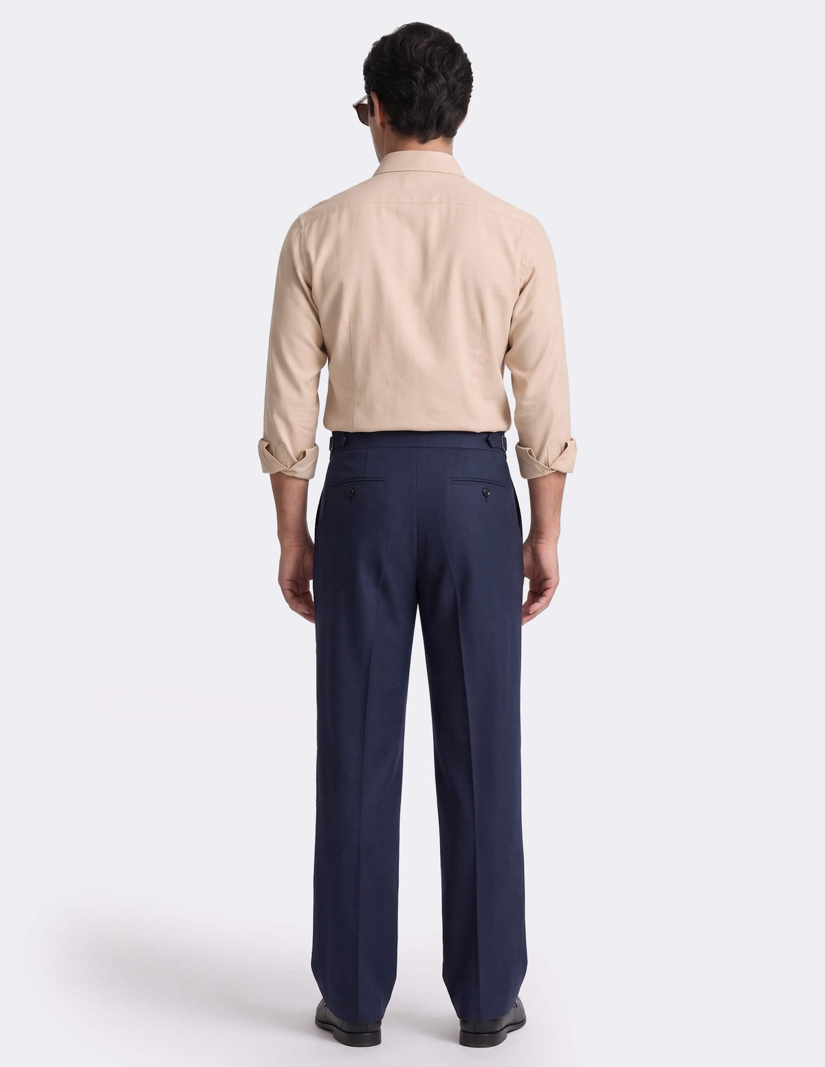 The Tervino Blue Wide-Leg Trousers - Samir Bachkami