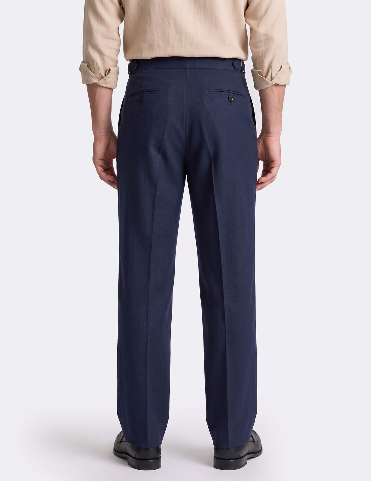 The Tervino Blue Wide-Leg Trousers - Samir Bachkami