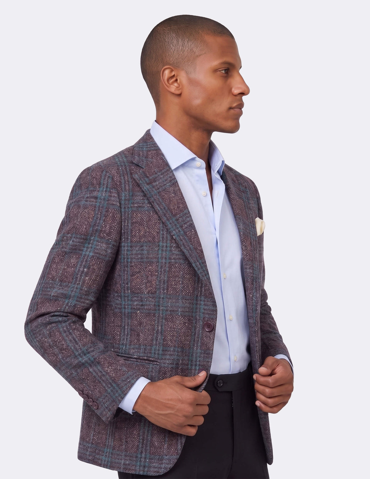 The Velmoro Plum Single-Breasted Jacket - Samir Bachkami