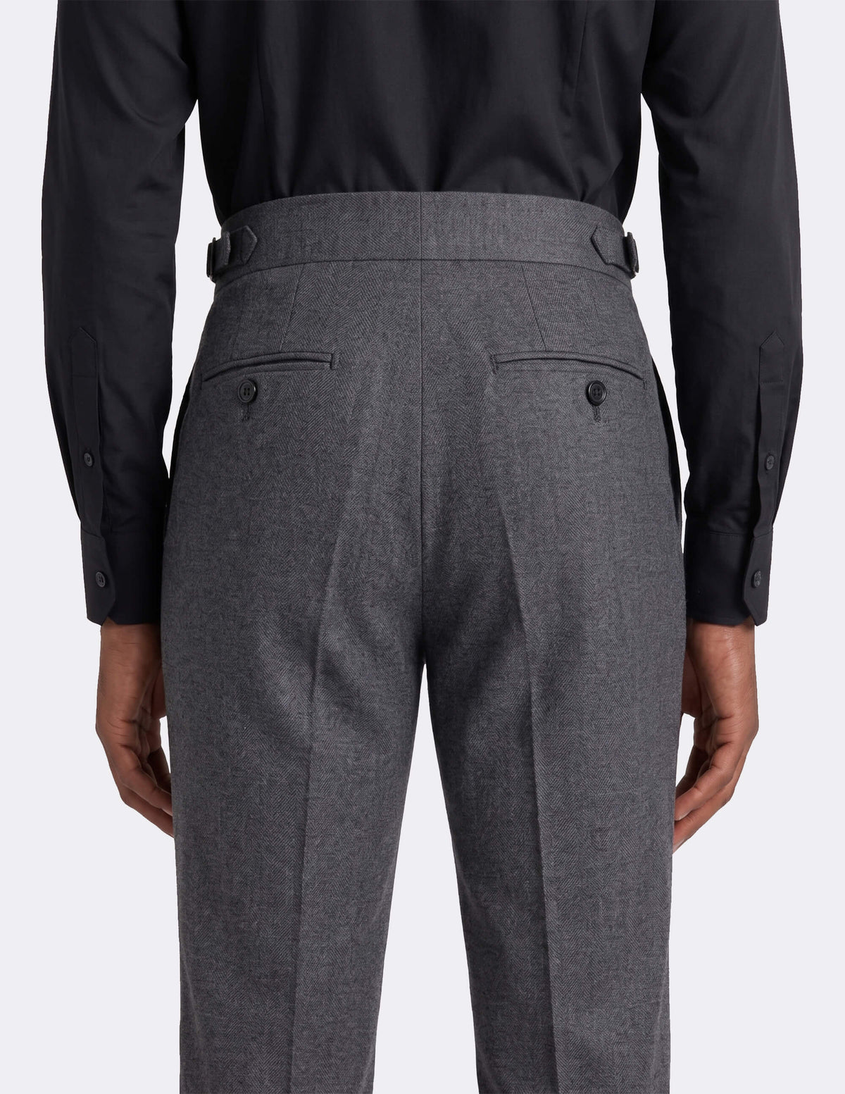 The Velsaro Grey Wide-Leg Trousers - Samir Bachkami