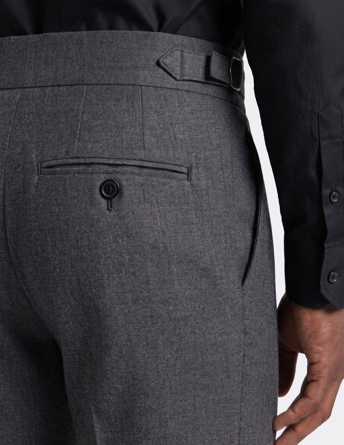 The Velsaro Grey Wide-Leg Trousers - Samir Bachkami