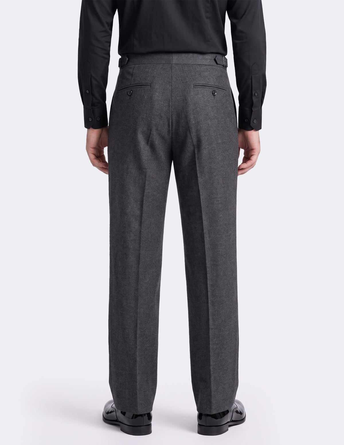 The Velsaro Grey Wide-Leg Trousers - Samir Bachkami