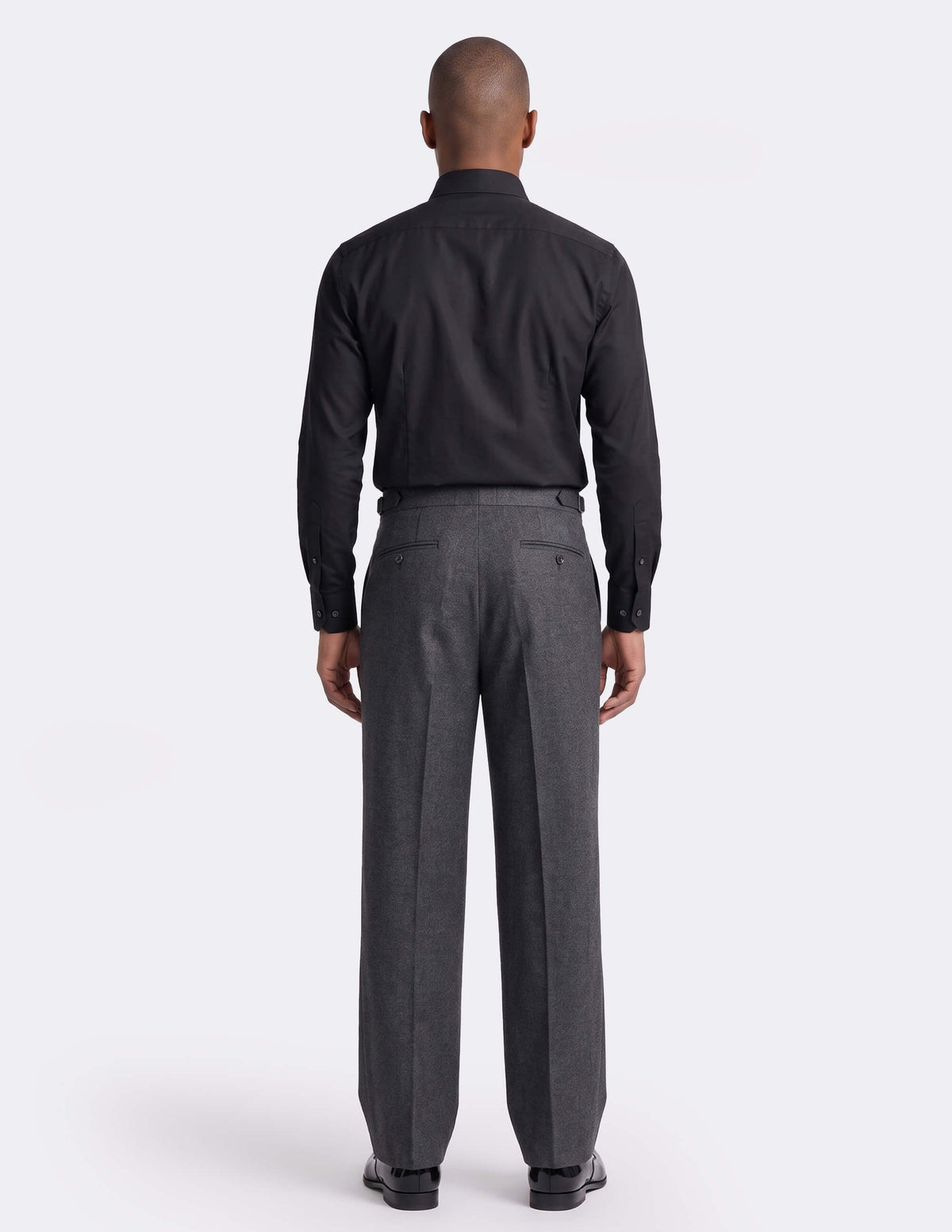The Velsaro Grey Wide-Leg Trousers - Samir Bachkami