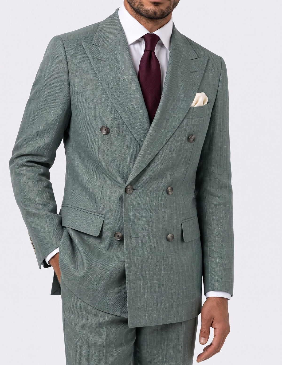 The Virello Sage Double-Breasted Jacket - Samir Bachkami