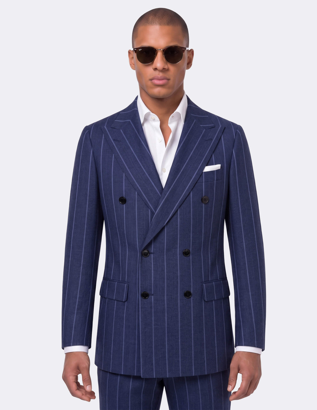 The Zorvello Navy Double-Breasted Suit - Samir Bachkami