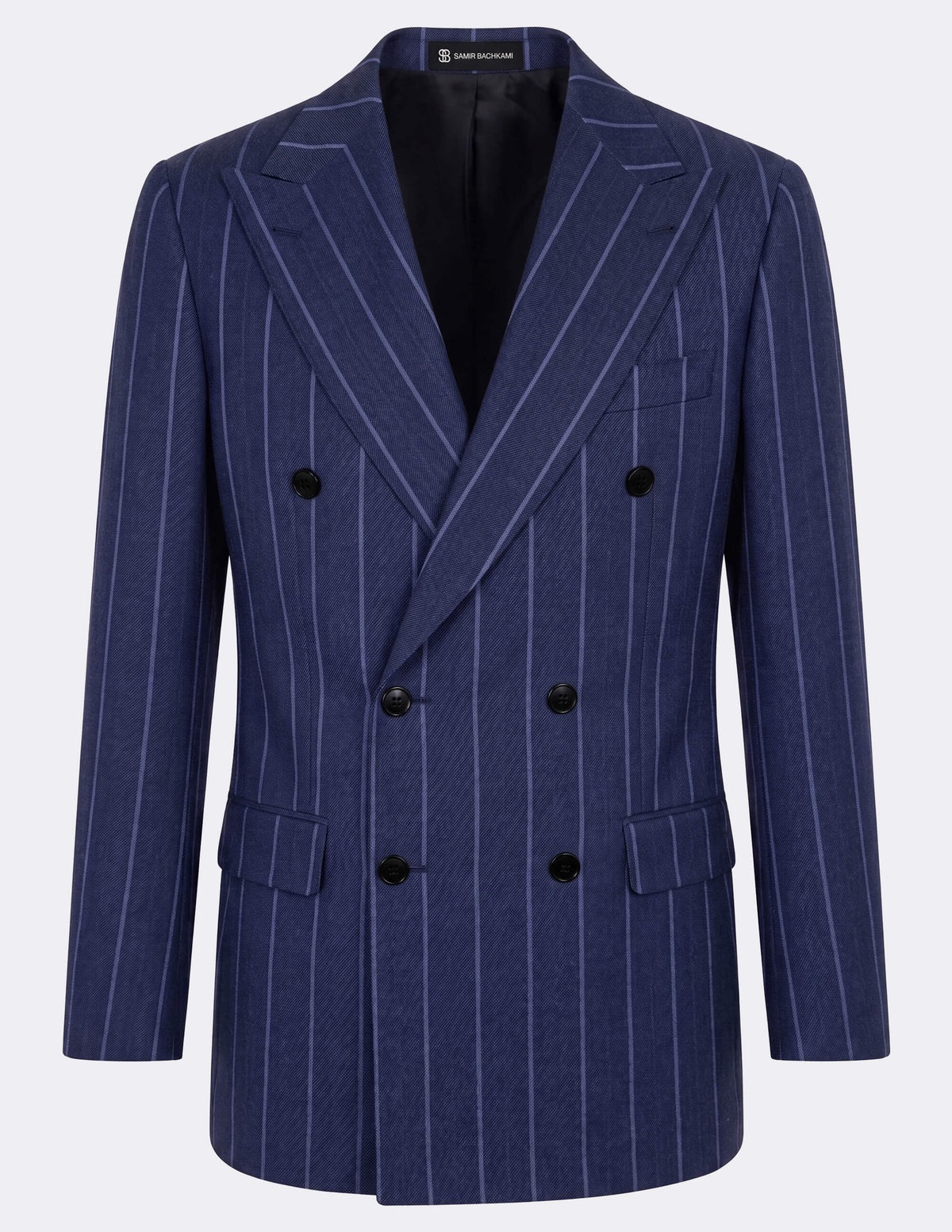 The Zorvello Navy Double-Breasted Suit - Samir Bachkami