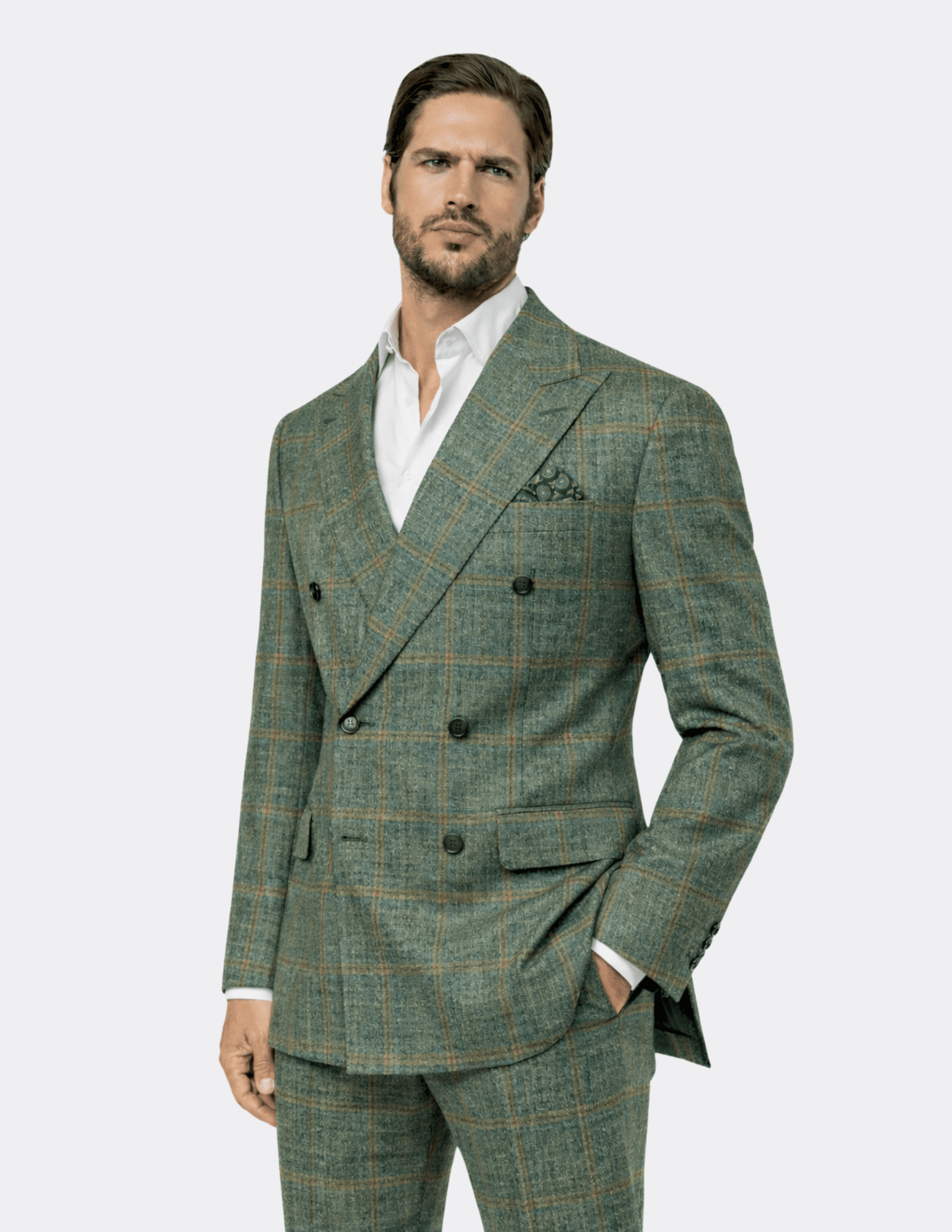 Verde Savona Double Breasted Suit - Samir Bachkami