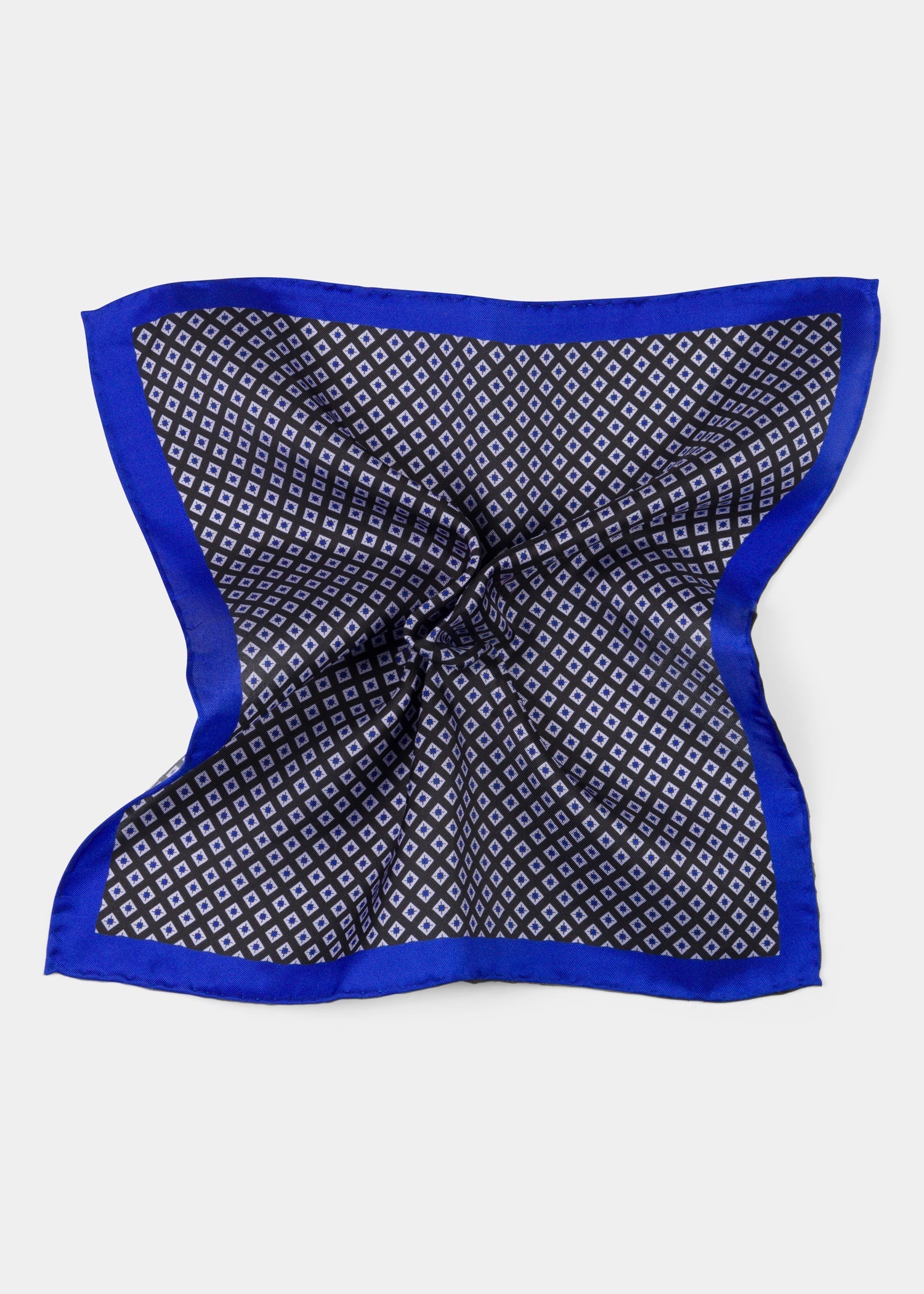 Black Blue Pocket Square - Samir Bachkami
