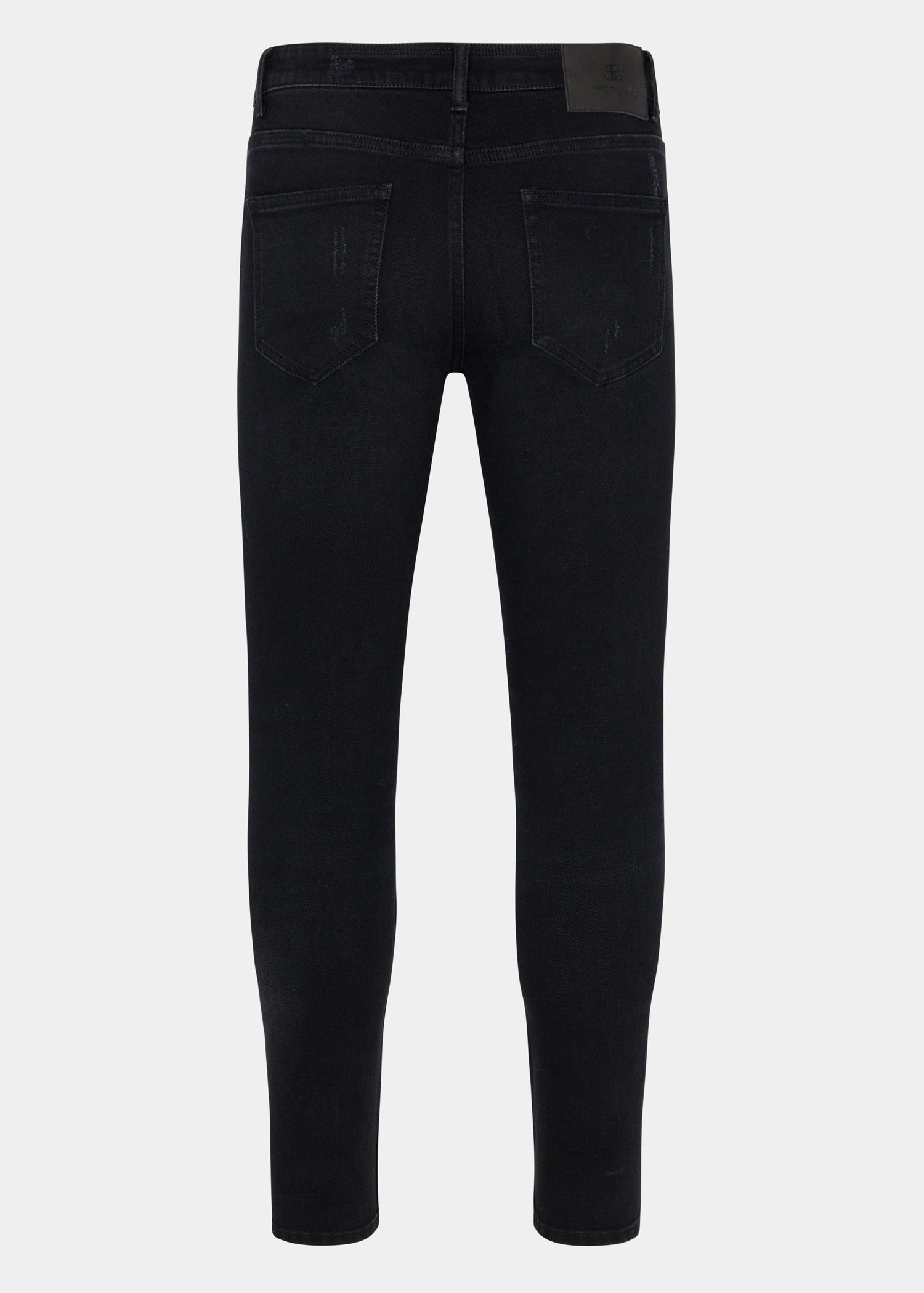 Black Distressed Slim Fit Jeans - Samir Bachkami