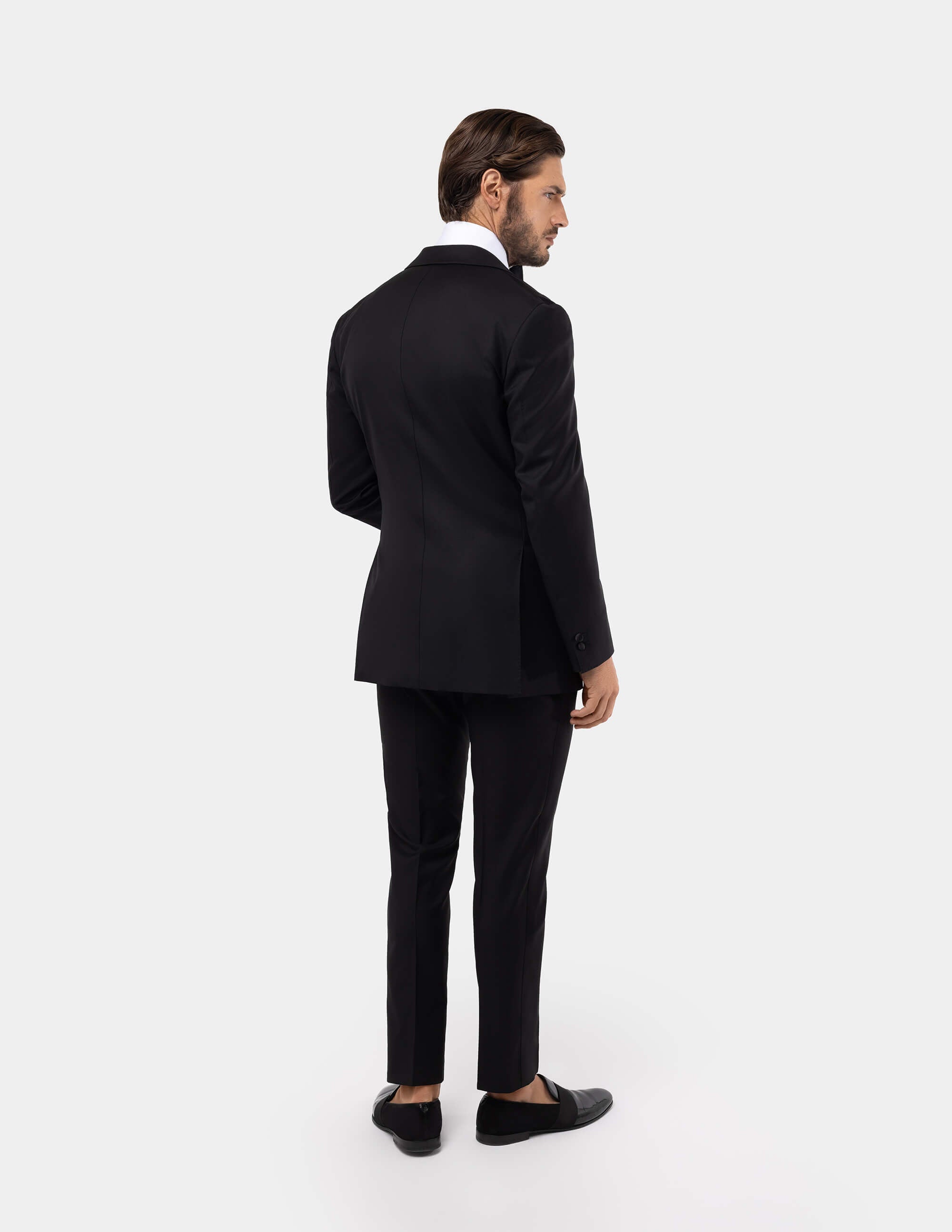 Black Double Breasted Tuxedo - Samir Bachkami