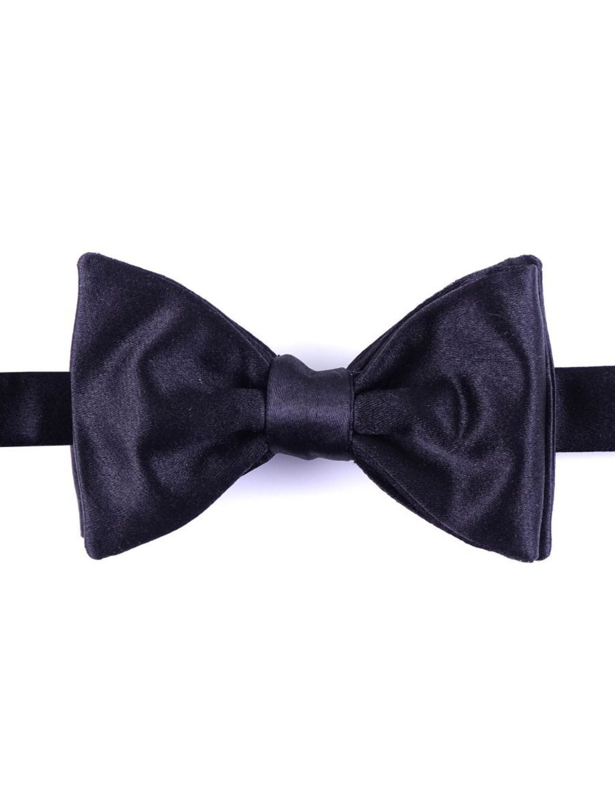 Black Silk Bow Tie - Samir Bachkami