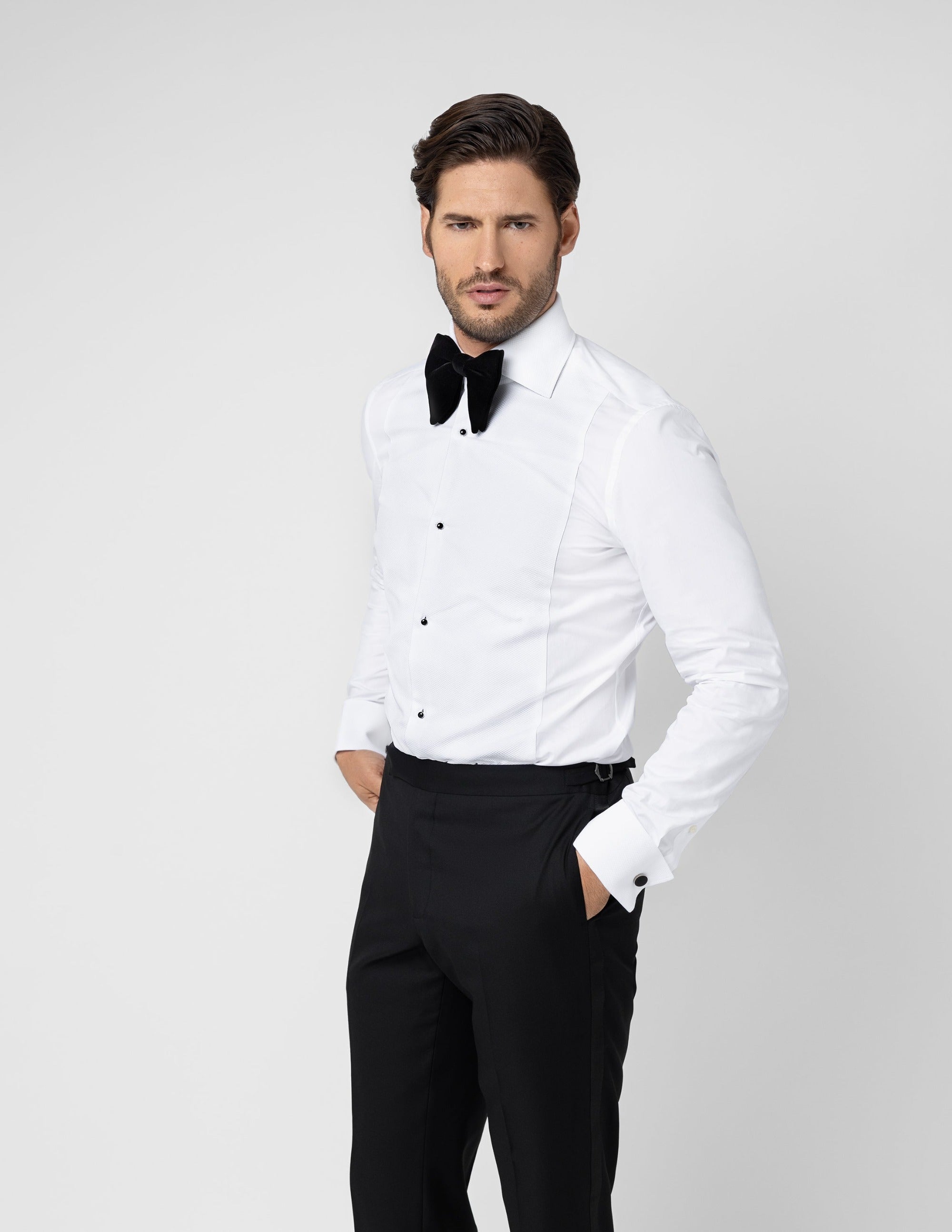 Black Velvet L Bow Tie - Samir Bachkami