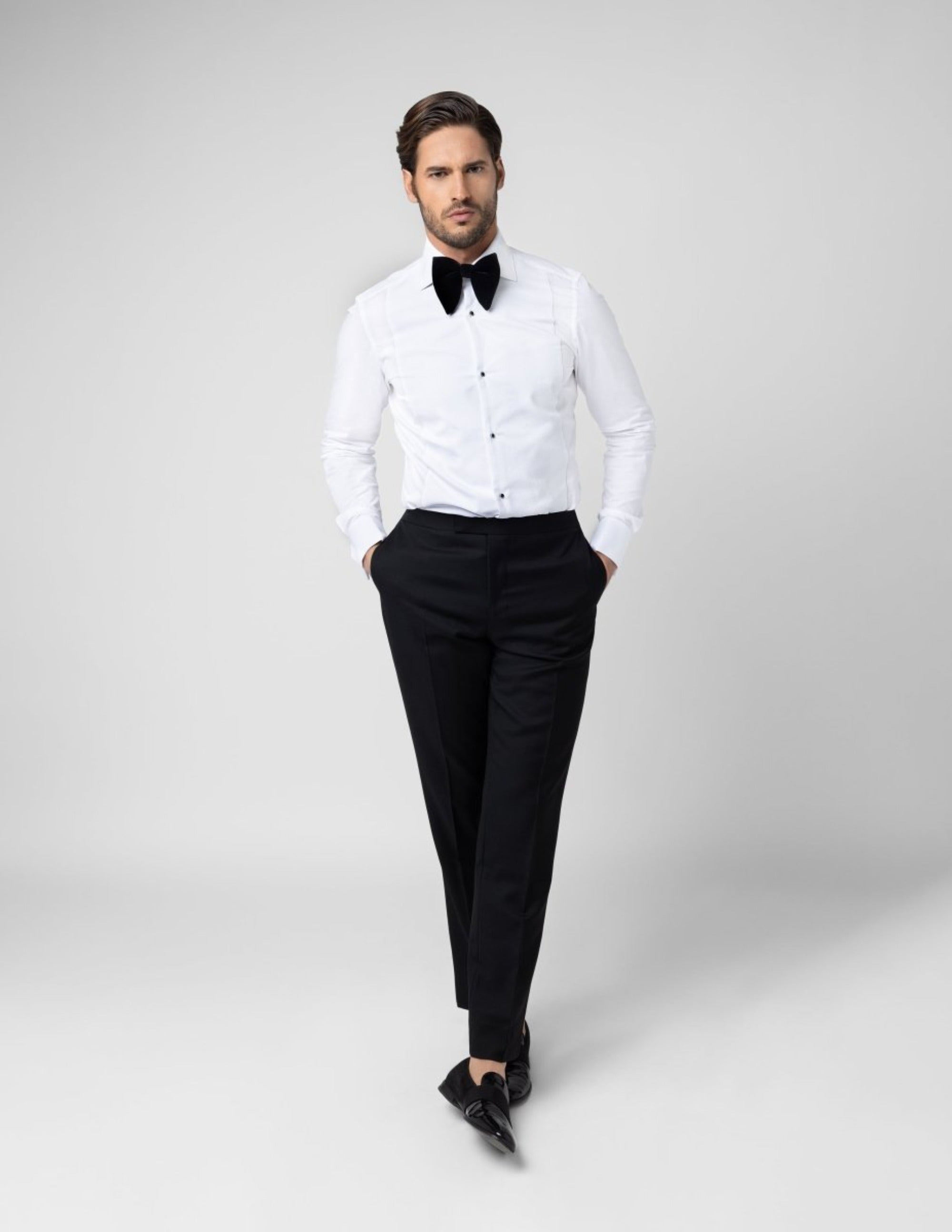 Black Velvet L Bow Tie - Samir Bachkami