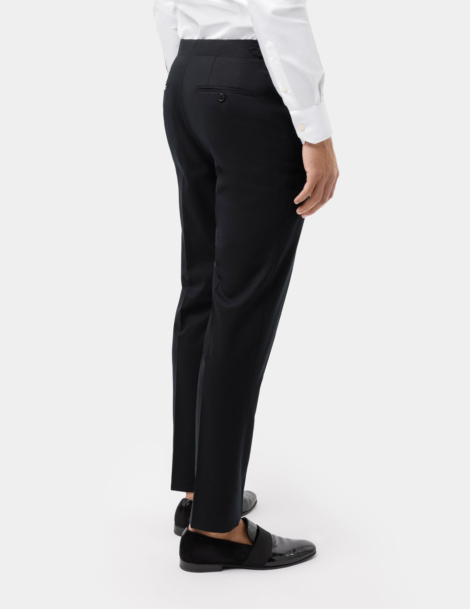 Black Wool Cashmere Trousers - Samir Bachkami