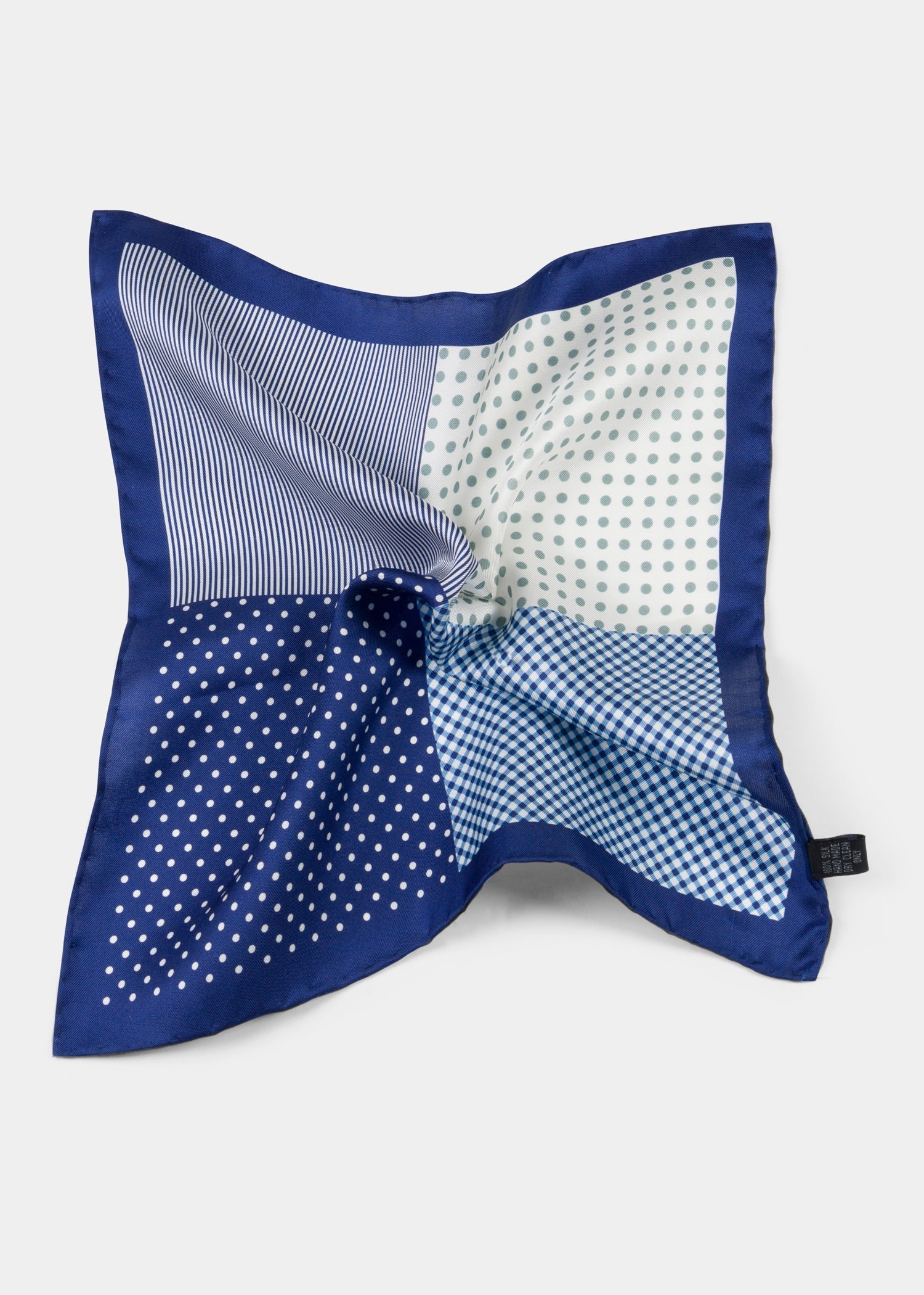 Blue Dots Pocket Square - Samir Bachkami