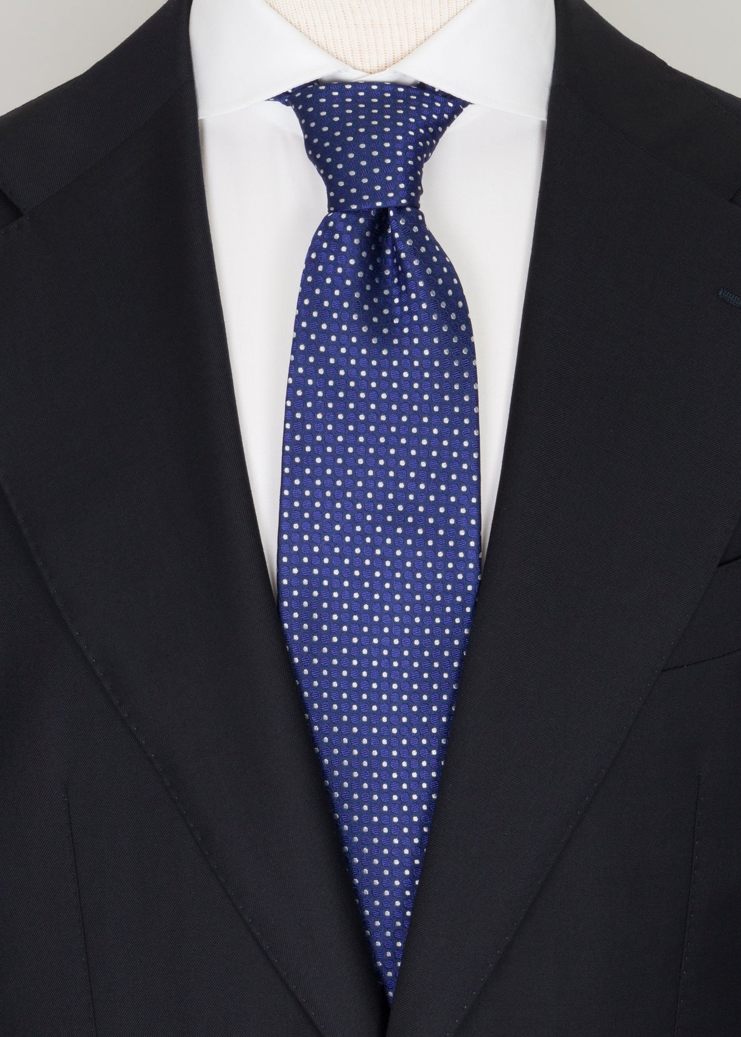 Blue Dots Structure Tie - Samir Bachkami