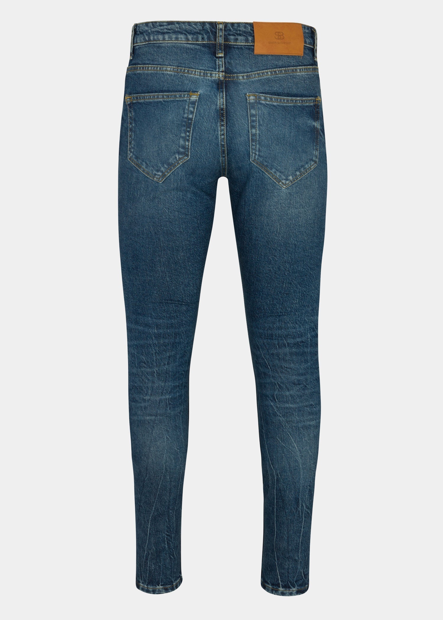 Blue Skinny Fit Jeans - Samir Bachkami