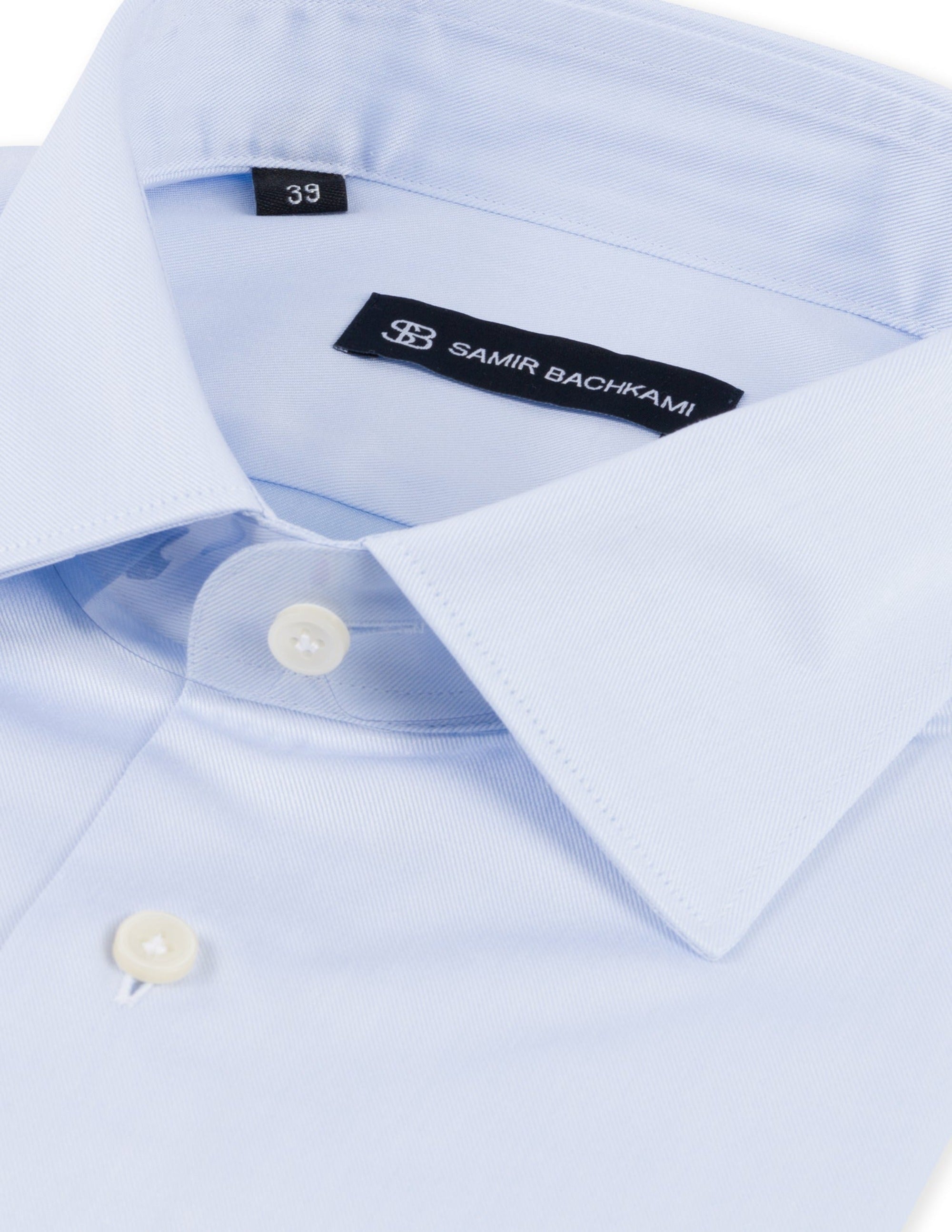 Blue Slim Fit Shirt - Samir Bachkami
