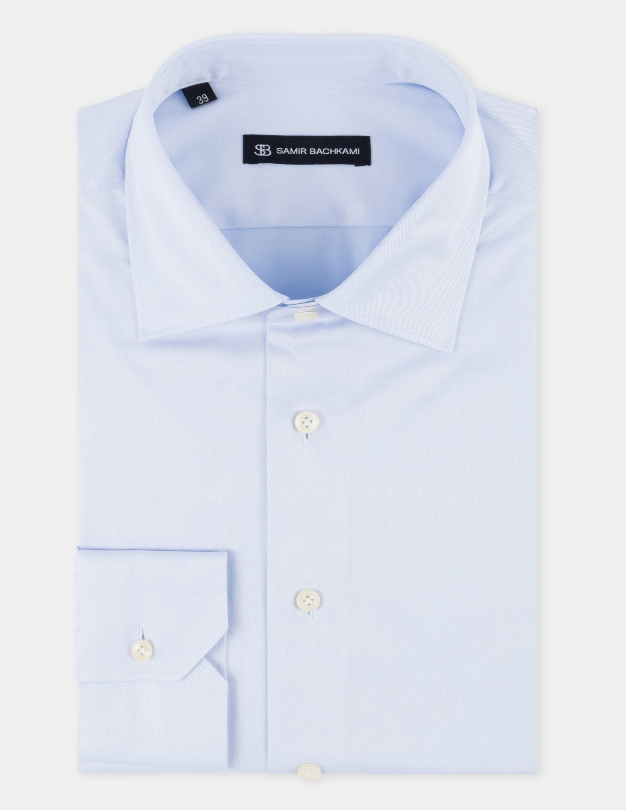 Blue Slim Fit Shirt - Samir Bachkami
