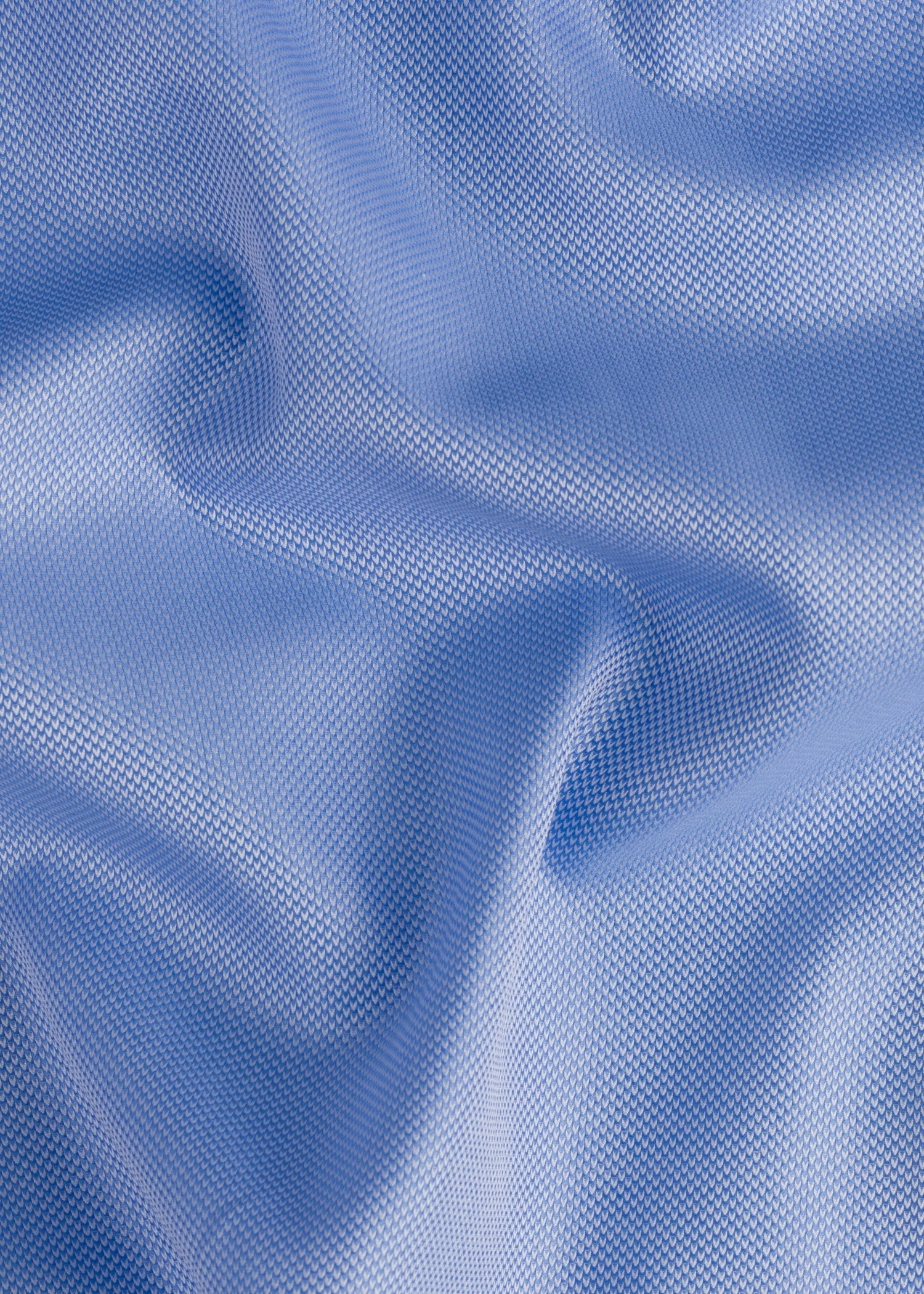 Blue Textured Slim Fit Shirt - Samir Bachkami