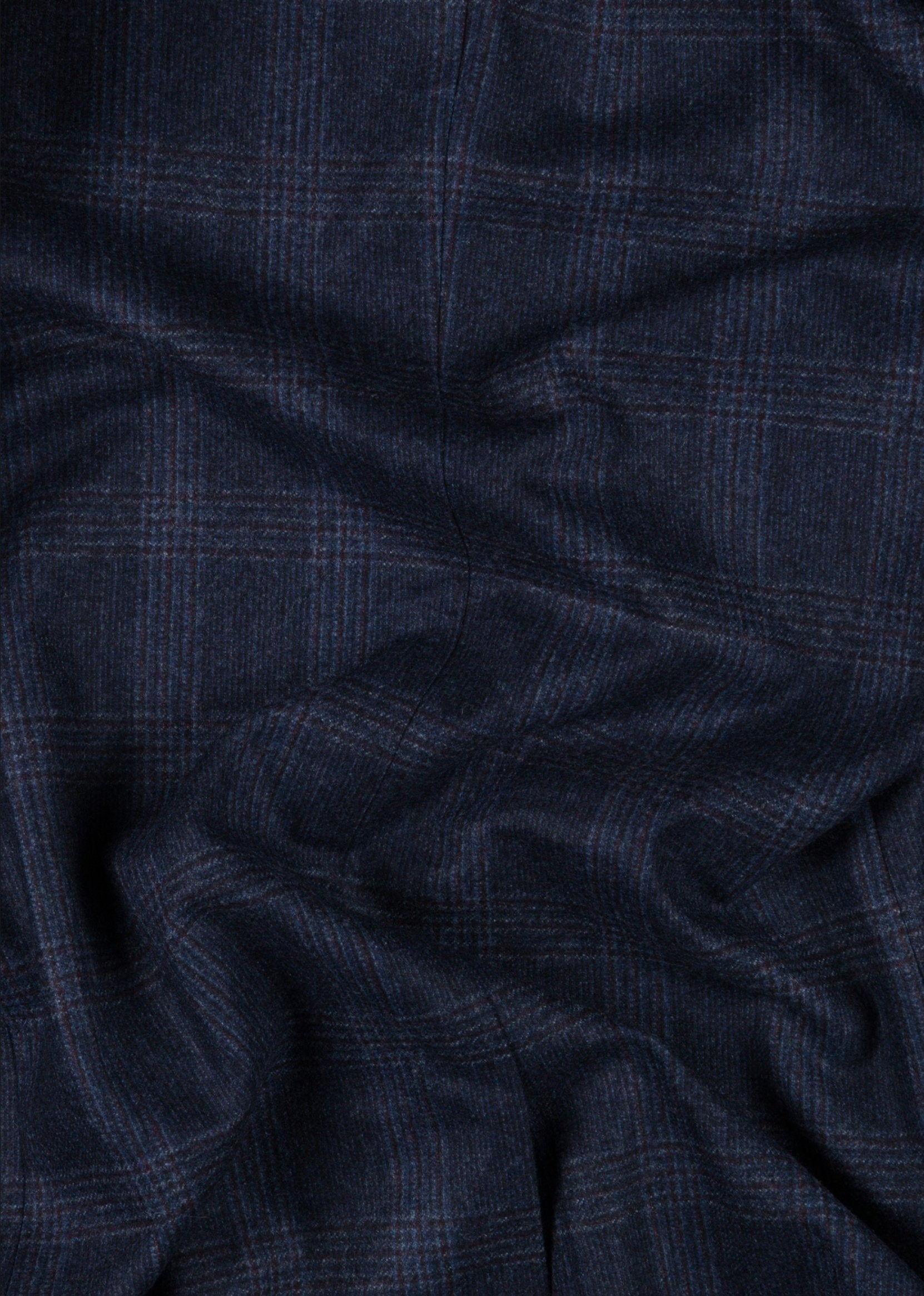 Blue White Double breasted Coat - Samir Bachkami