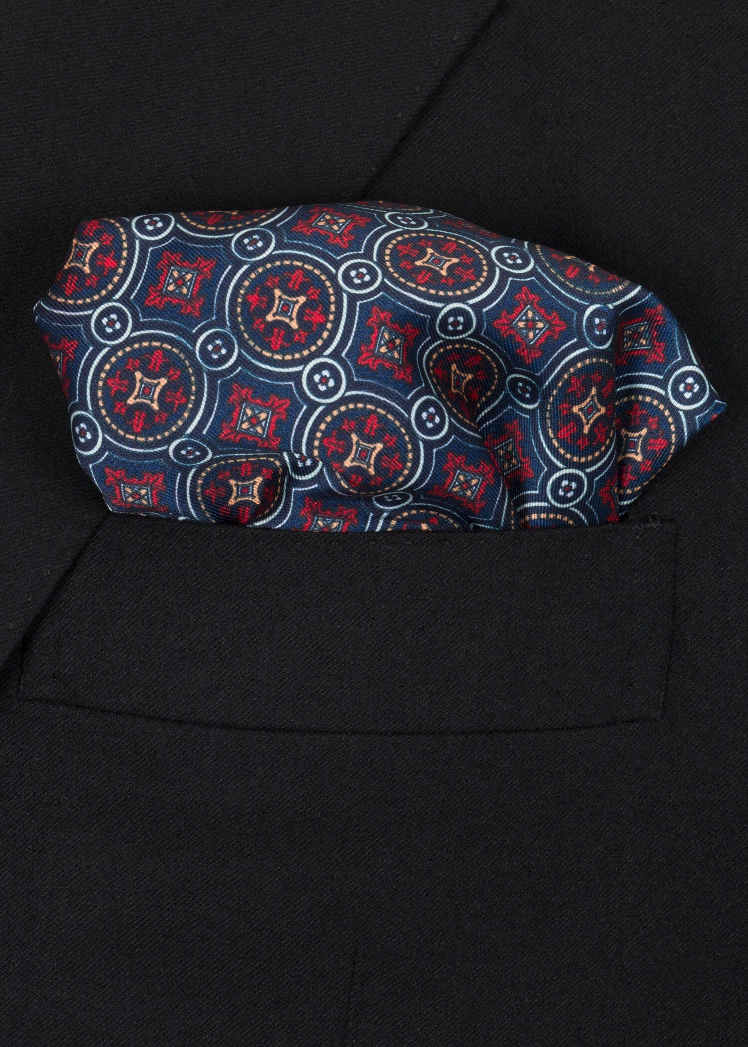 Blur Red Mixed Pocket Square - Samir Bachkami