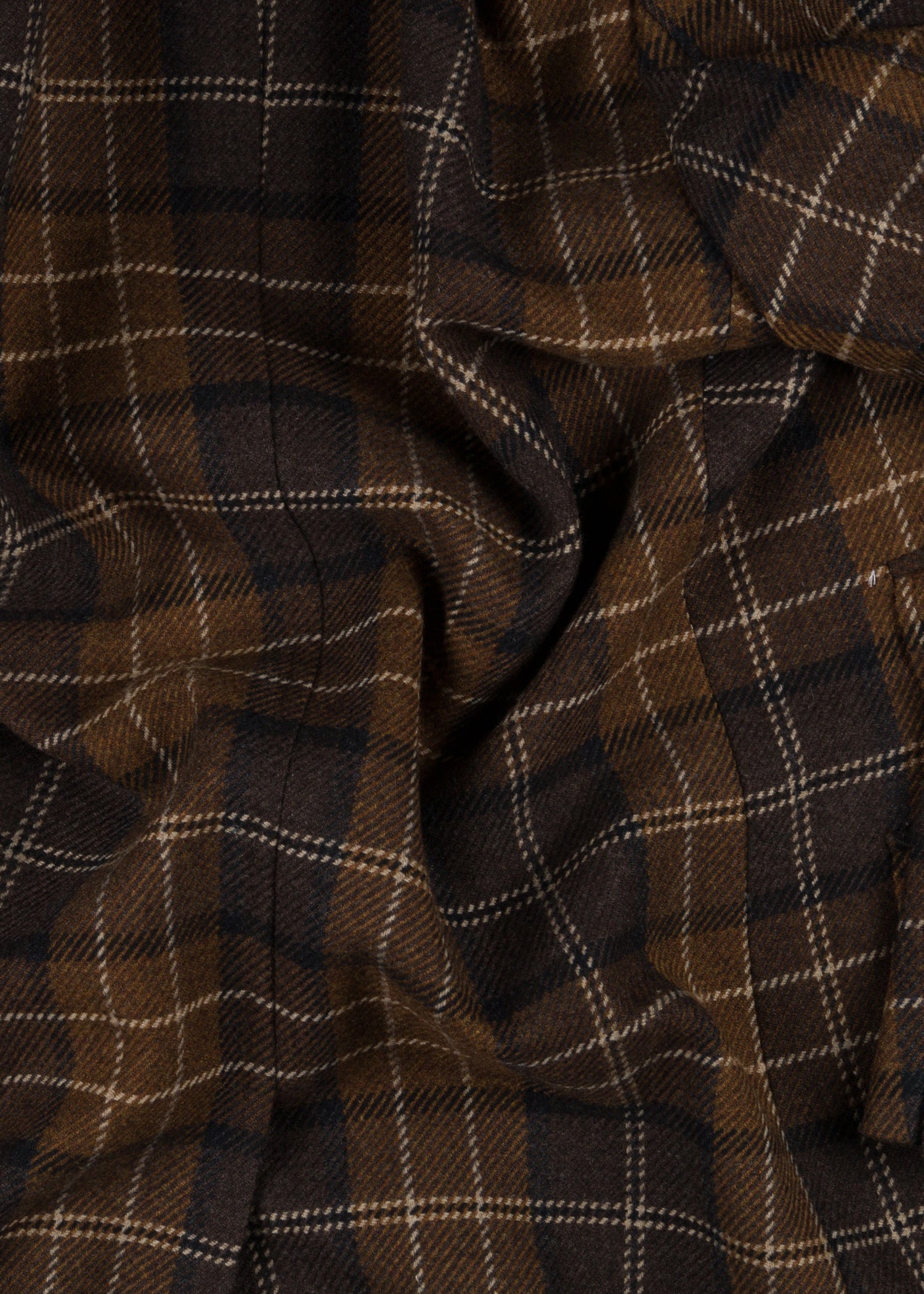 Brown Double breasted Coat - Samir Bachkami