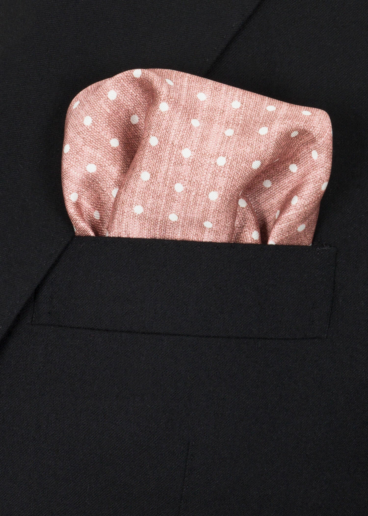 Brown White Pocket Square - Samir Bachkami