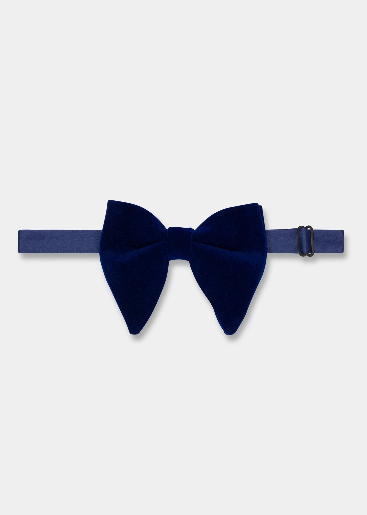 Dark Blue Velvet L Bow Tie - Samir Bachkami