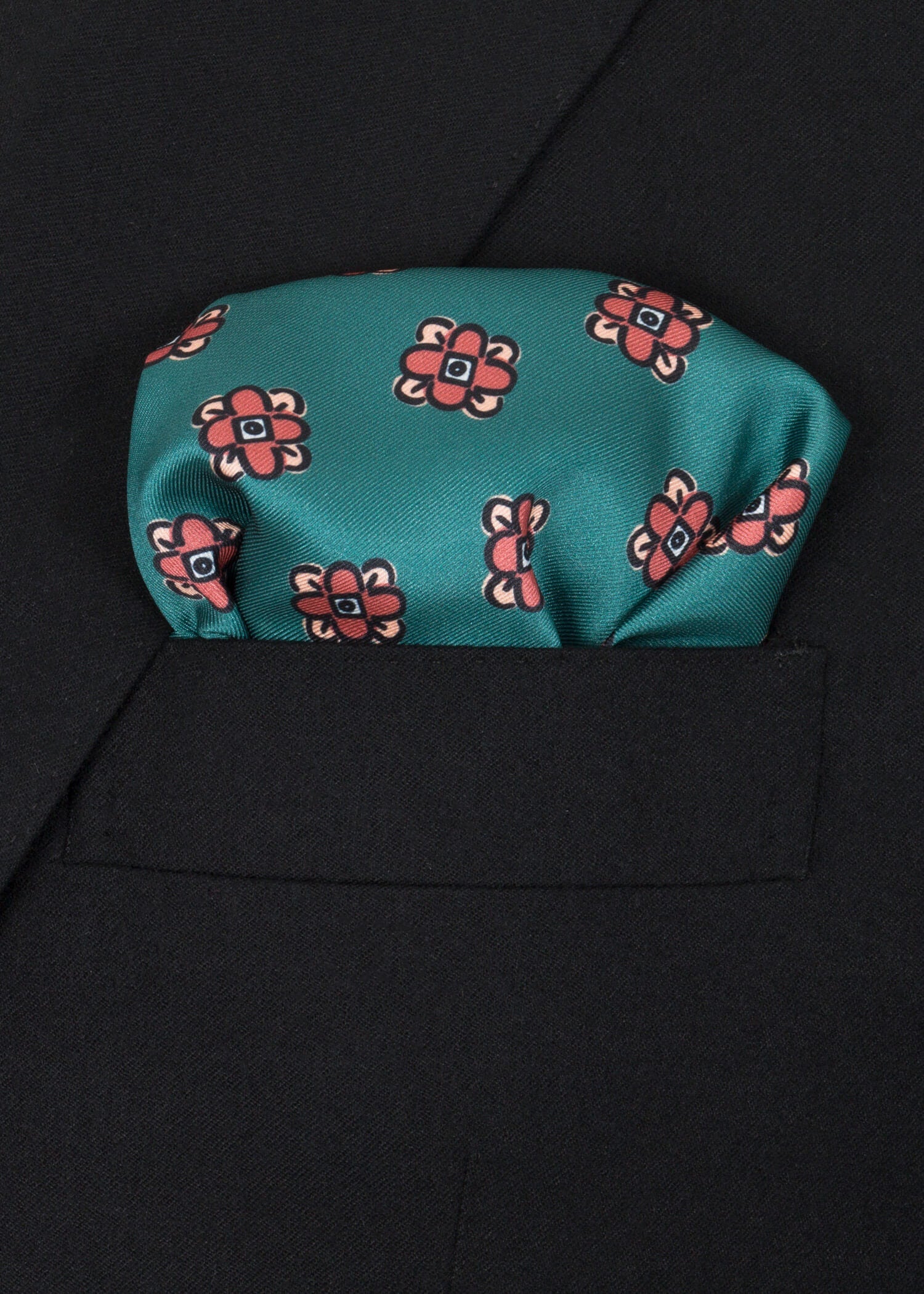 Dark Green Pocket Square - Samir Bachkami