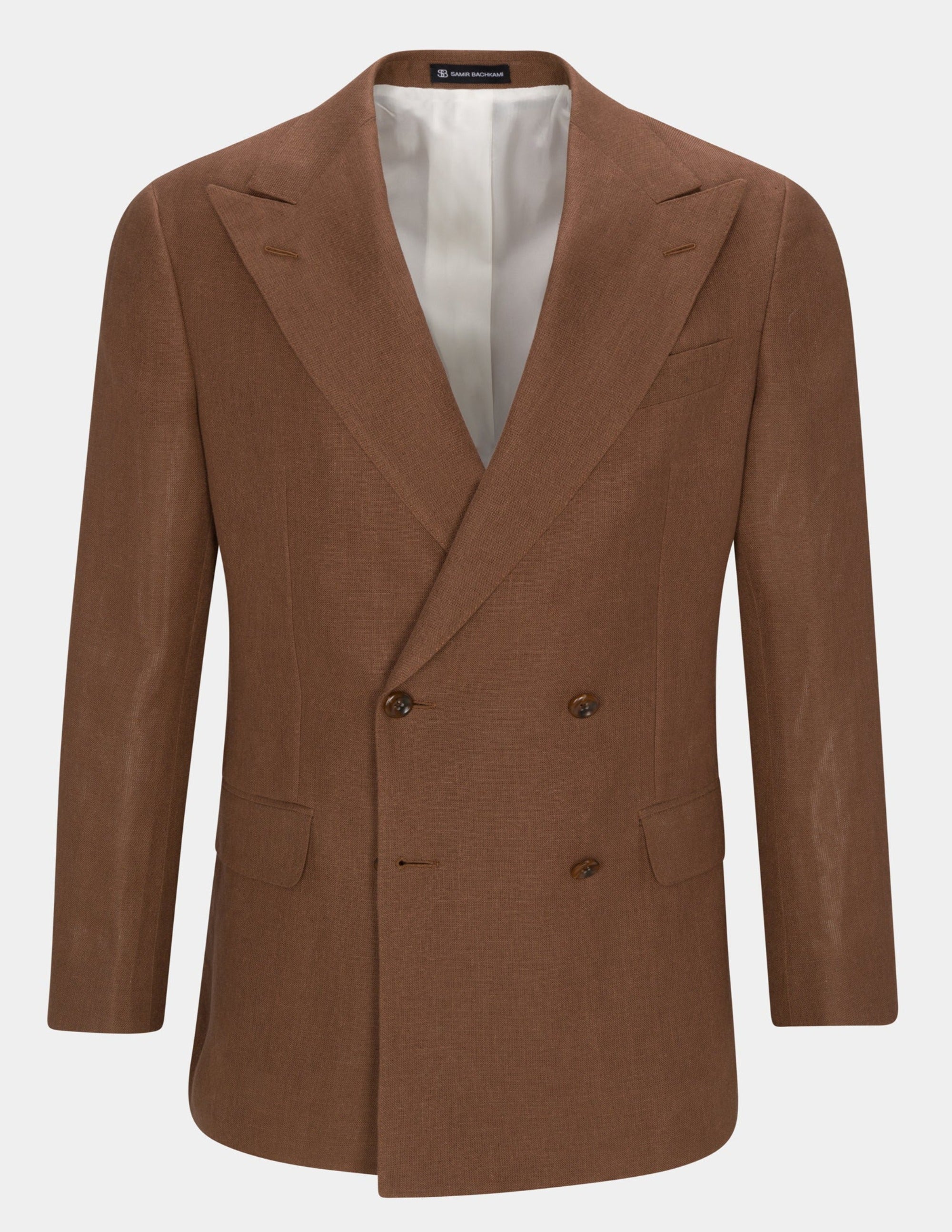Dark Sand Double Breasted Jacket - Samir Bachkami